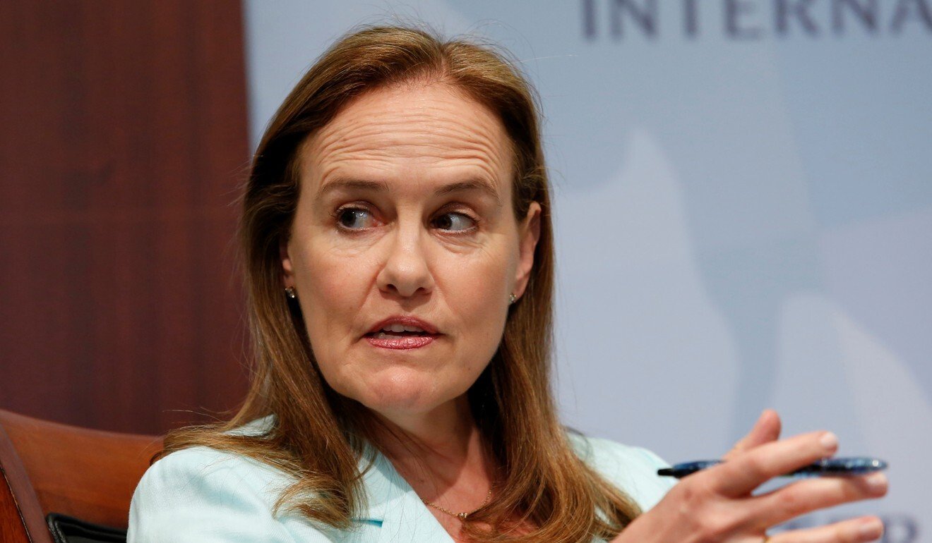 Michele Flournoy speaks in Washington in 2014. Photo: Reuters