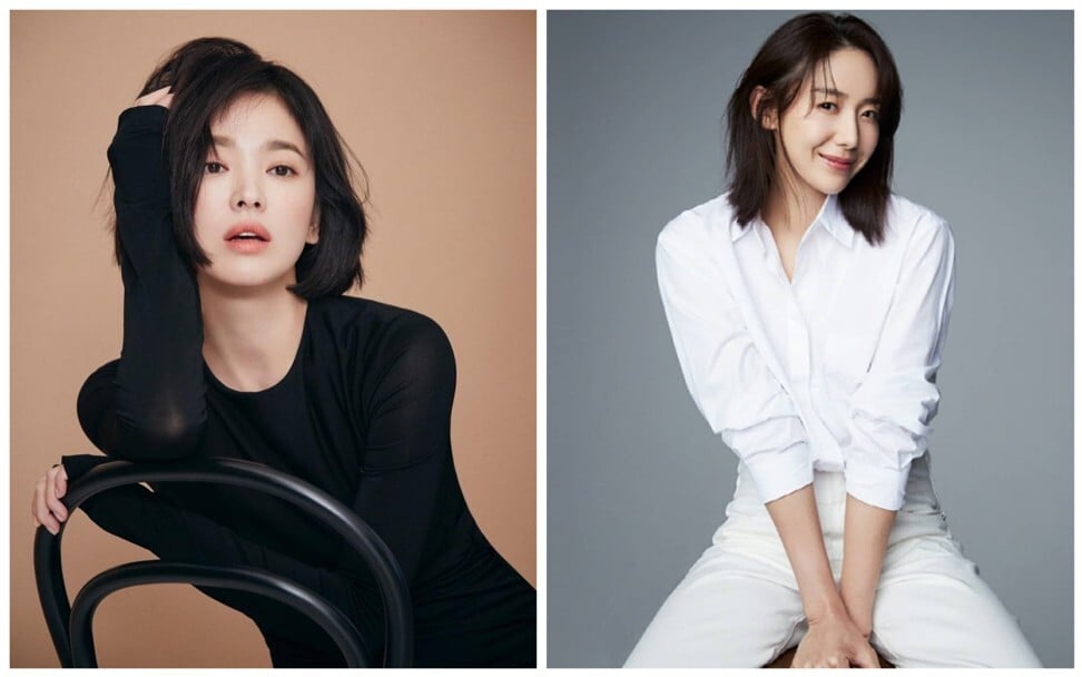 K-drama queens Song Hye-kyo and Yoon Jung-hee. Photo: @kyo1122, @parkmiran84/ Instagram