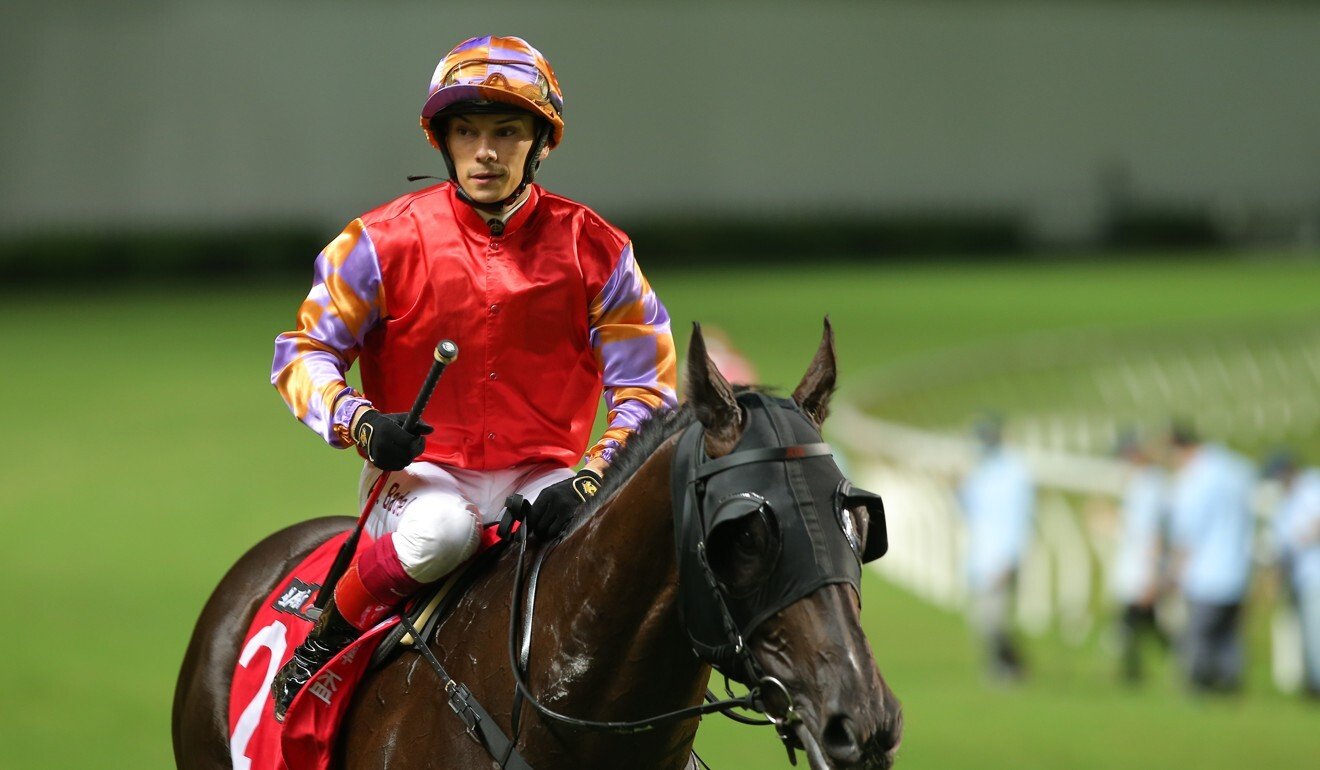 Alexis Badel returns aboard Tashidelek after winning at Happy Valley.