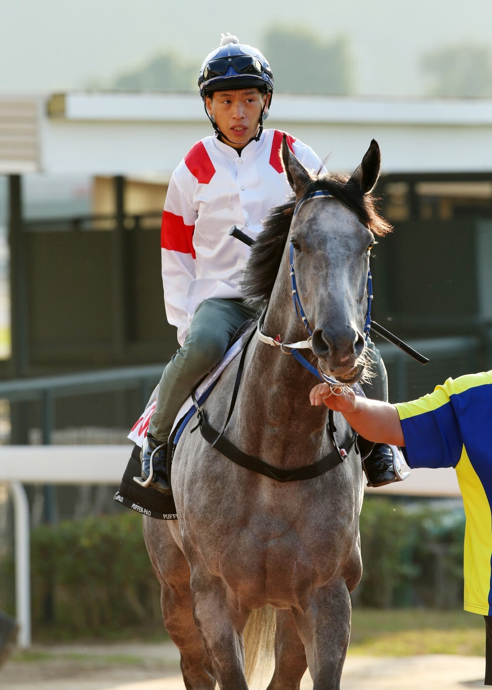 Vincent Ho aboard Classique Legend on Tuesday morning.