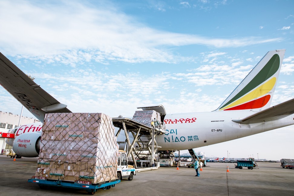 The new cold chain route from Cainiao and Ethiopian Airlines can handle temperatures as low as minus 23 degrees Celsius, cold enough for most vaccines. Photo: Handout