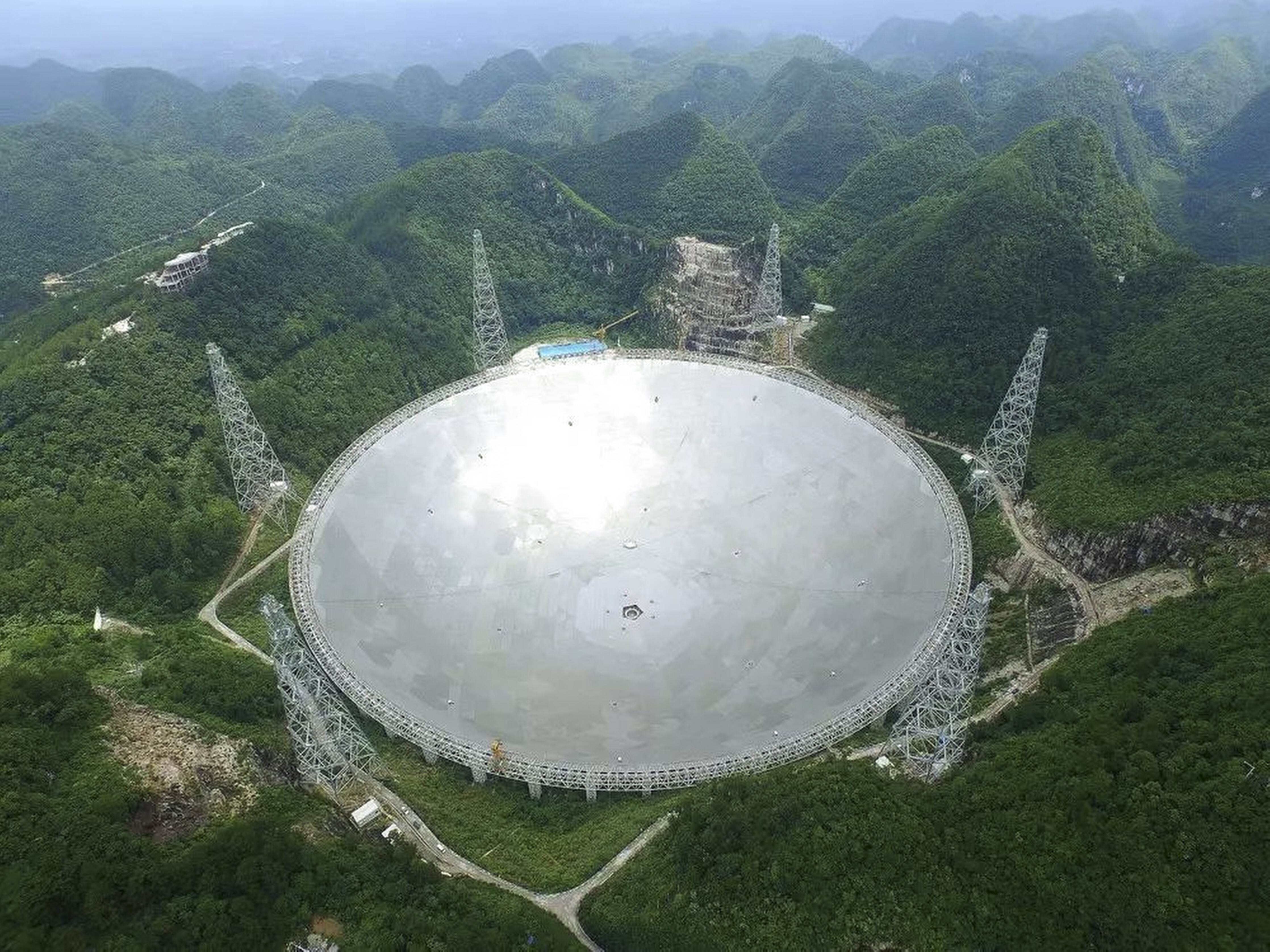 Aperture Spherical radio Telescope, also known as FAST. Photo: National Astronomical Observatories, Chinese Academy of Sciences