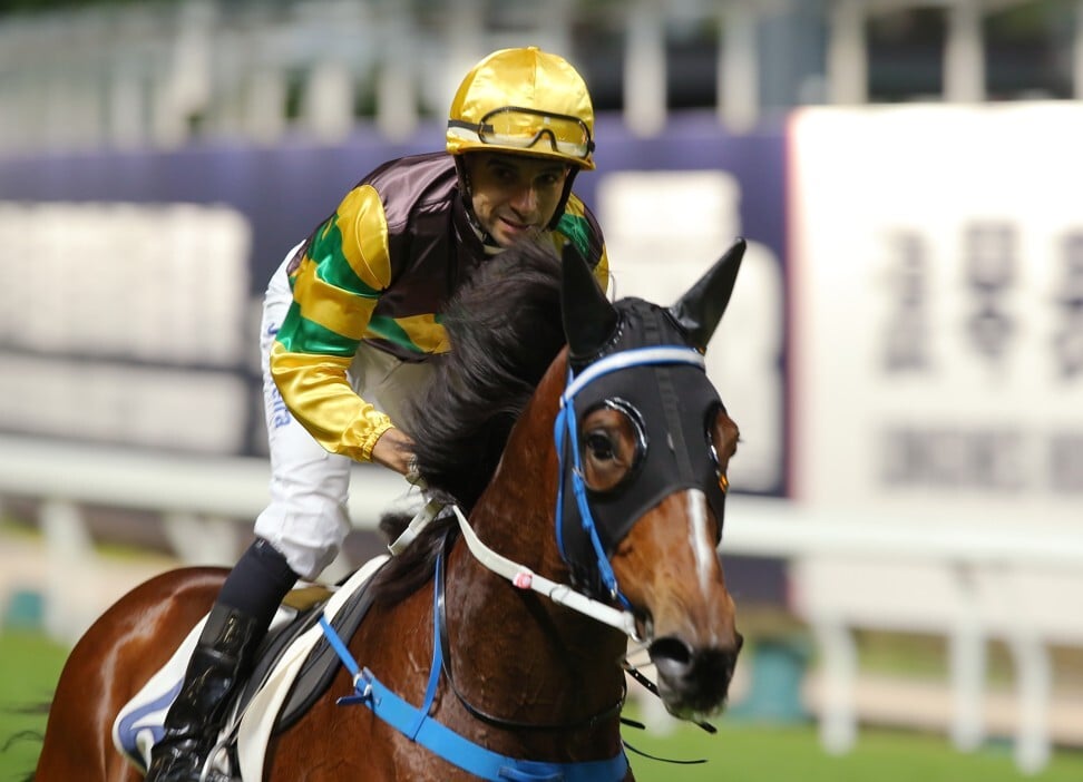 Joao Moreira is all smiles after his win on Champ Patrol.