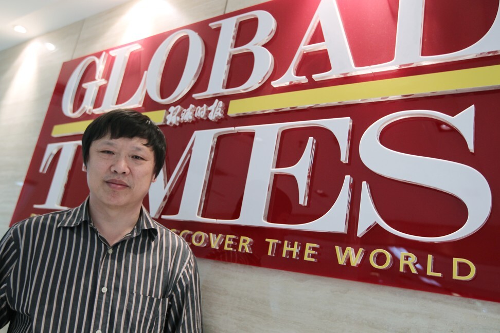 Hu Xijin, chief editor of Global Times, is pictured in 2011. Photo: Simon Song