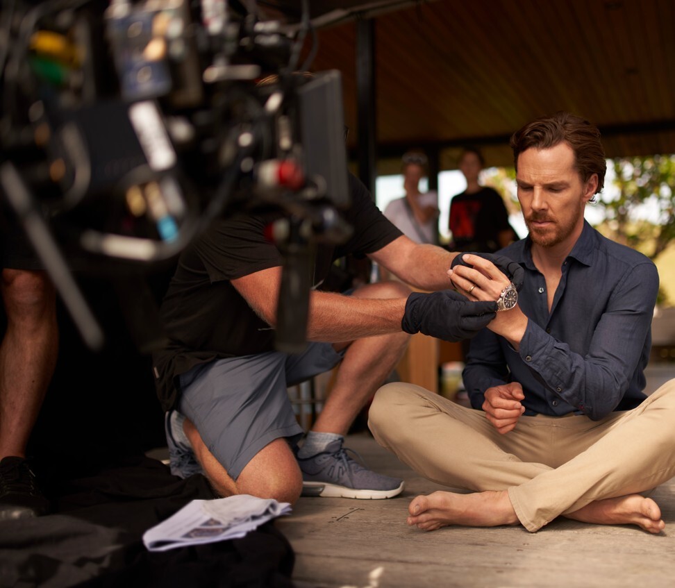 Benedict Cumberbatch on set for a short film project on New Zealand’s Rakino Island. Photo: Jaeger-LeCoultre