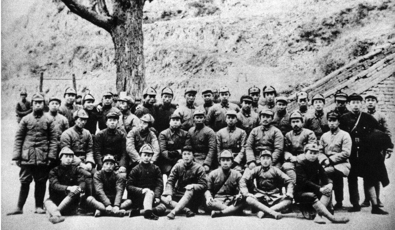 Красноармейцы изображены в 1935 году в северо-западной провинции Шэньси после Долгого мартовского отступления из Цзянси. Фото: AFP