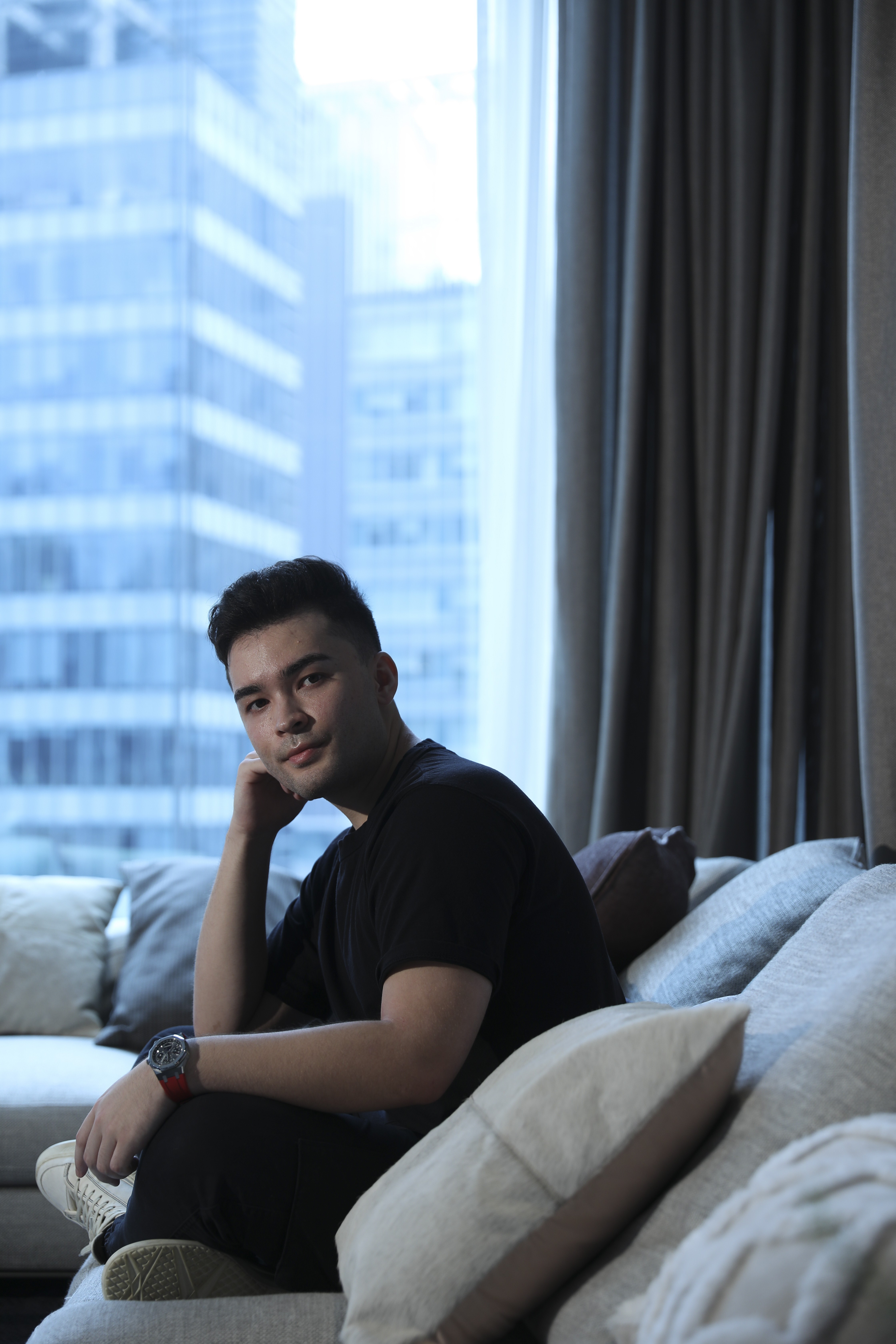Watch influencer Austen Chu, founder of Instagram account Horoloupe, at AP House, Central, Hong Kong. Photo: Nora Tam