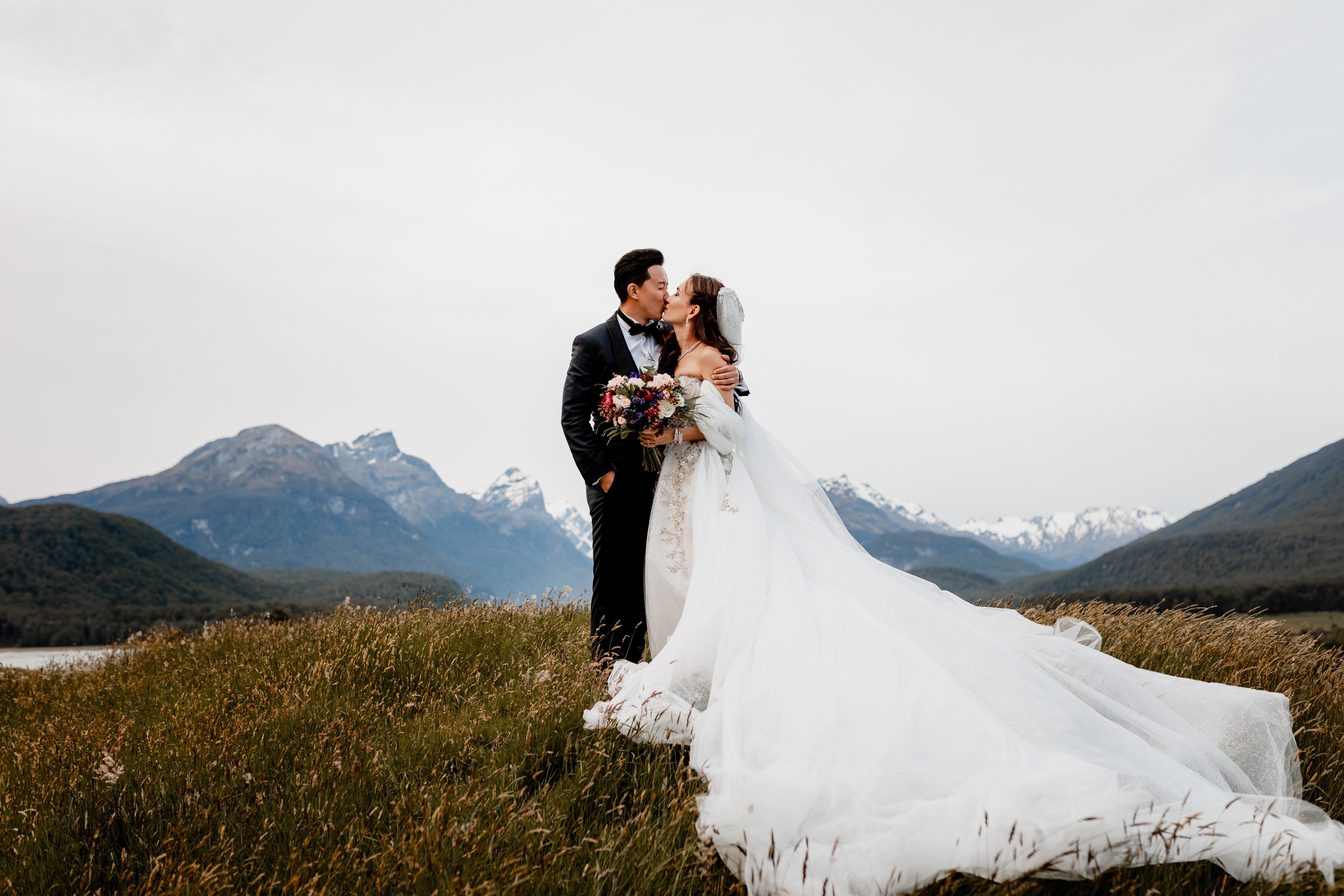 Han Geng and Celina Jade’s wedding in New Zealand on December 31, 2019. Photo: Nicole Please