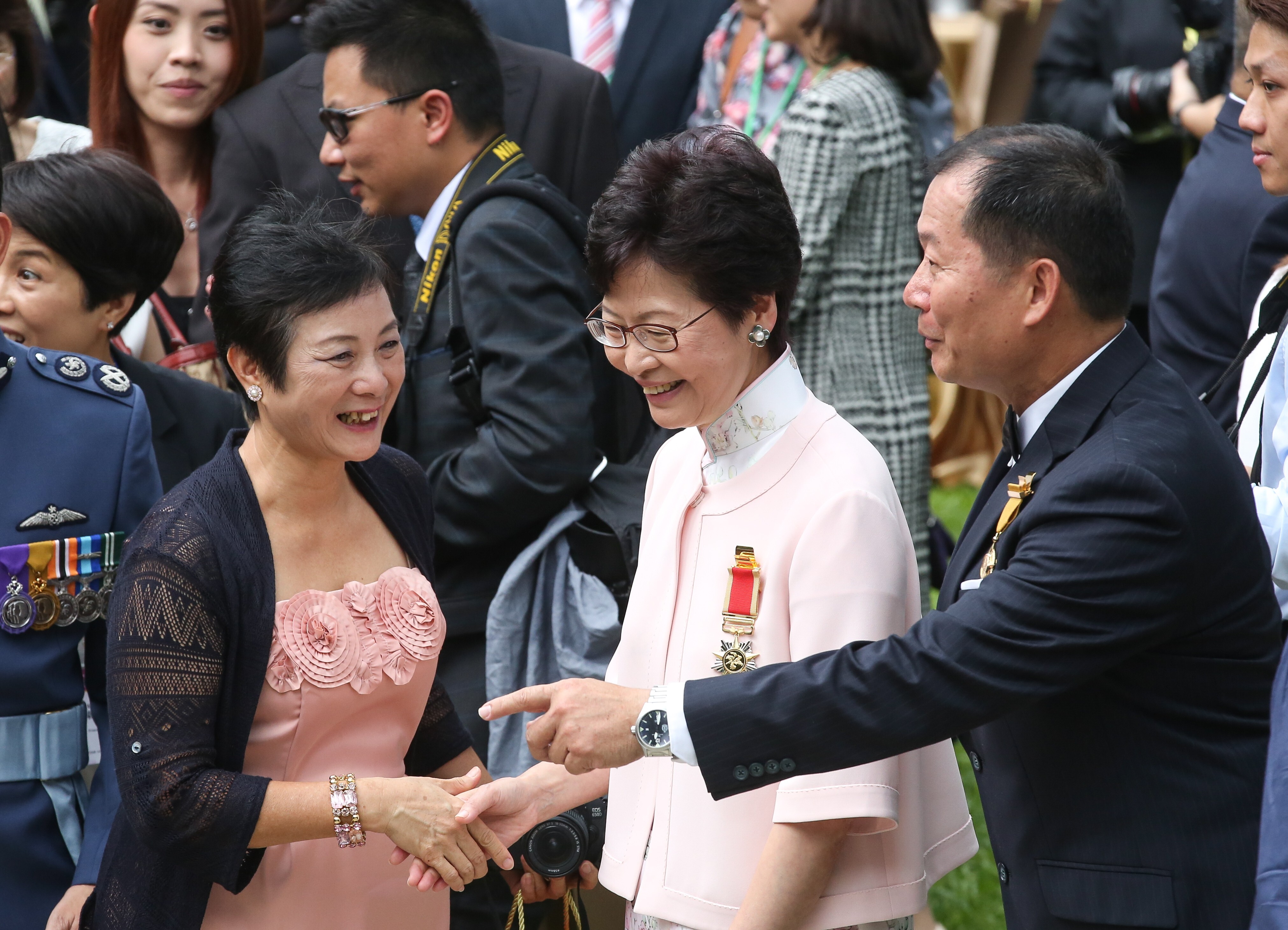 Chief Executive Carrie Lam was herself awarded the Grand Bauhinia Medal in 2016, when she was chief secretary. Photo: Edward Wong