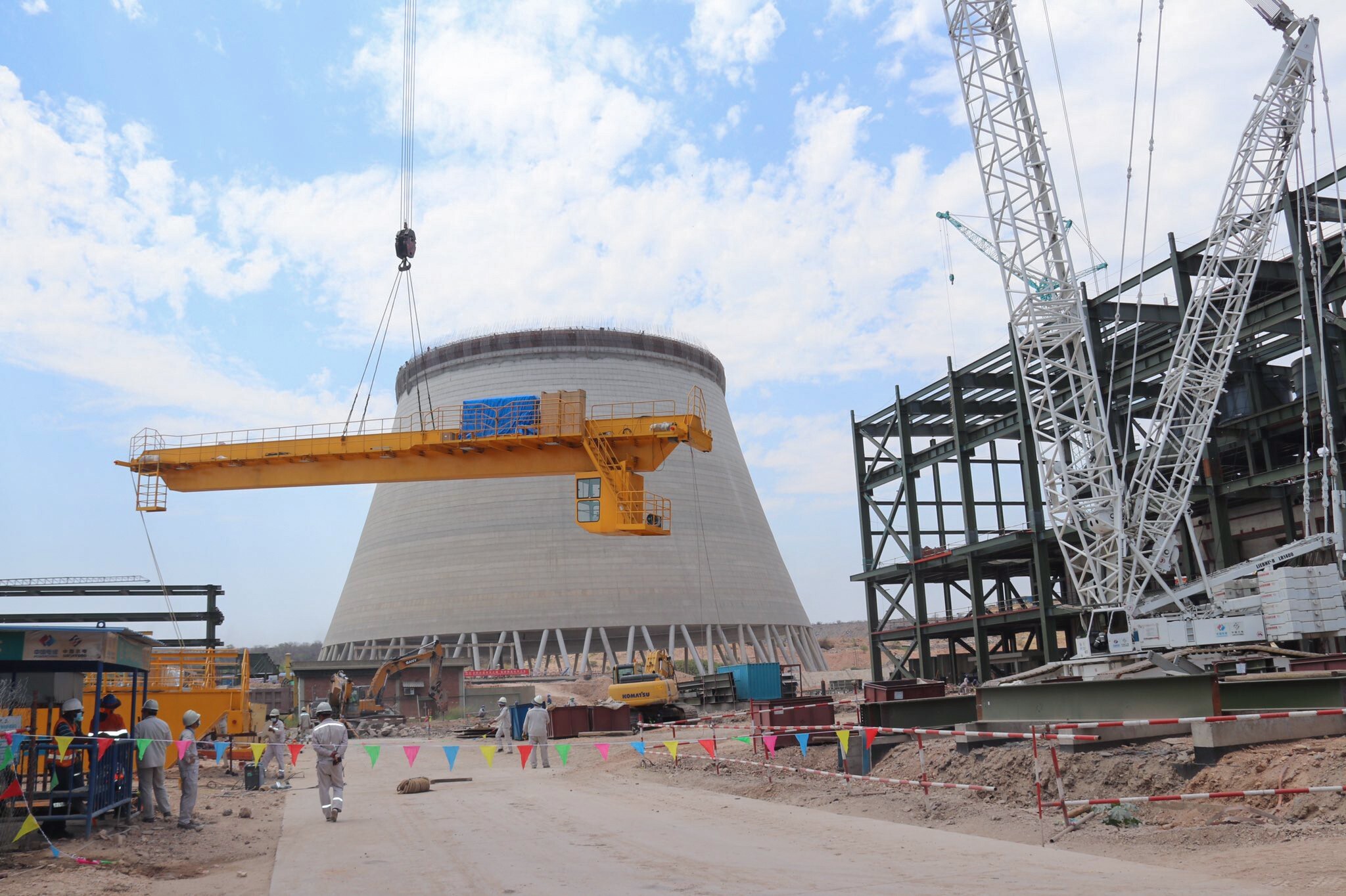 A bridge crane is installed at the US$1.4 billion coal-fired Hwange Thermal Power Station in Zimbabwe. Although Chinese development lending has helped increase global energy capacity, 64 per cent of the plants it has financed are in the carbon-intensive coal sector. Photo: Handout