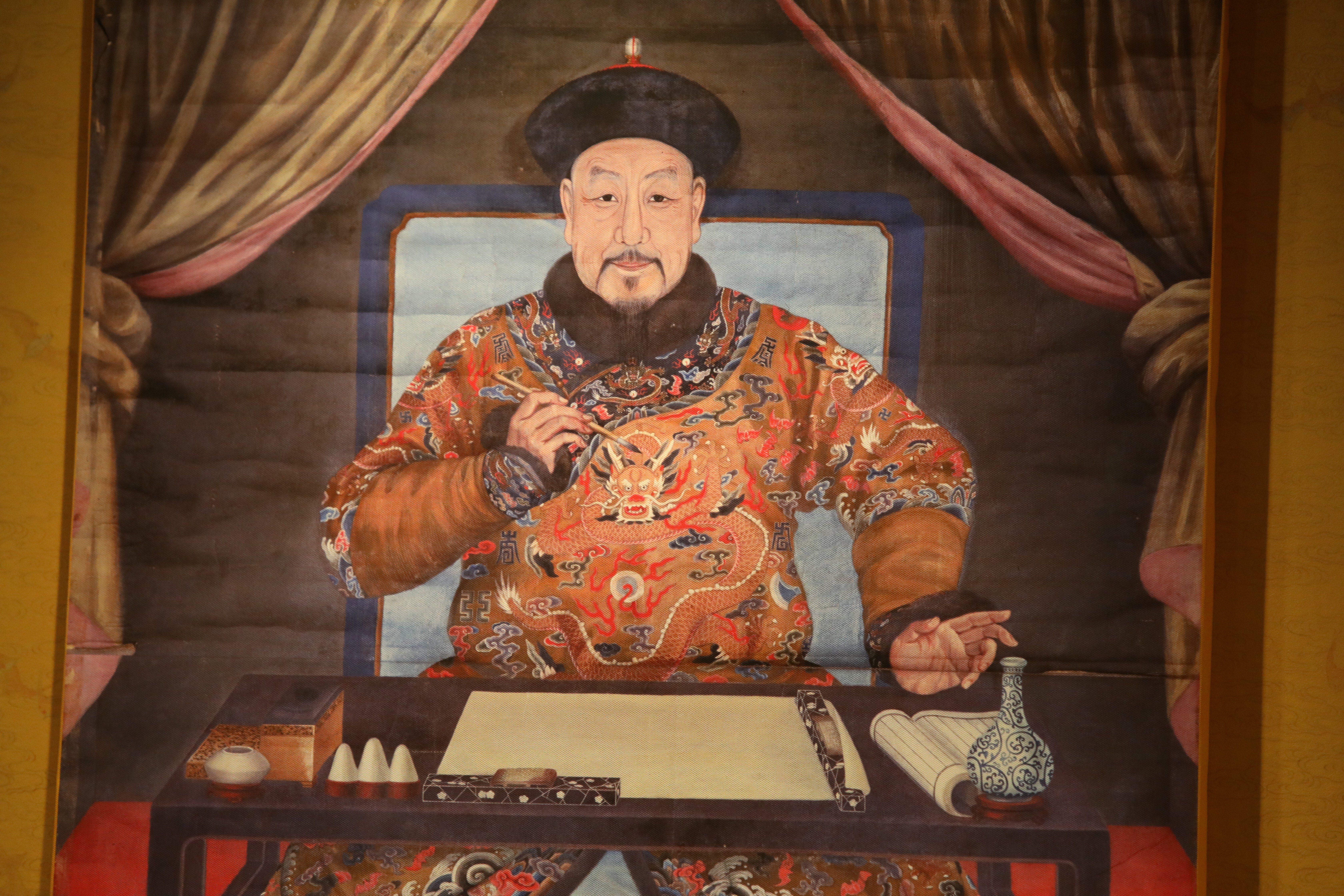 A painting of Jiaqing Emperor, the sixth emperor of the Manchu-led Qing dynasty. Photo: SCMP/ Simon Song