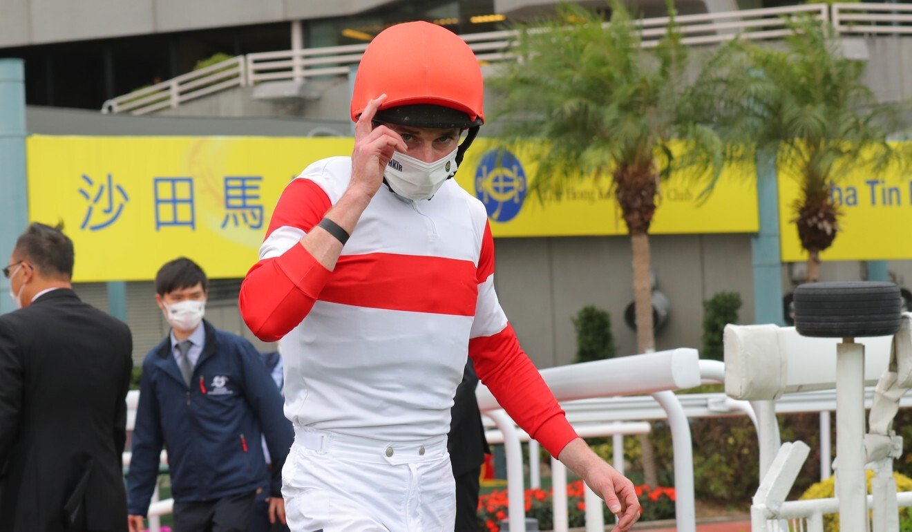 Ryan Moore salutes after his victory aboard Danon Smash.