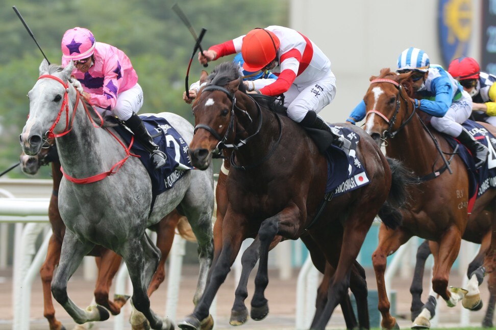 Danon Smash clears out to win the Hong Kong Sprint.