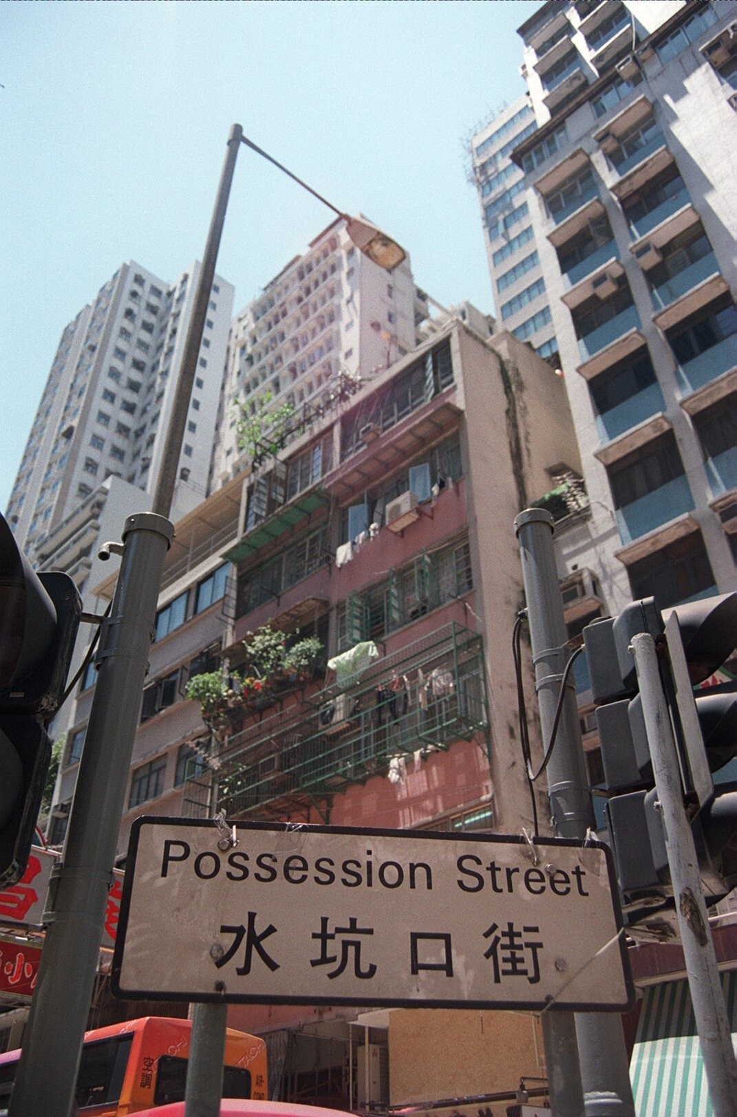 Possession Street in Sheung Wan was once on the waterfront, near the point where the British navy arrived in 1841 and took possession of Hong Kong. Photo: Kylie Ashe