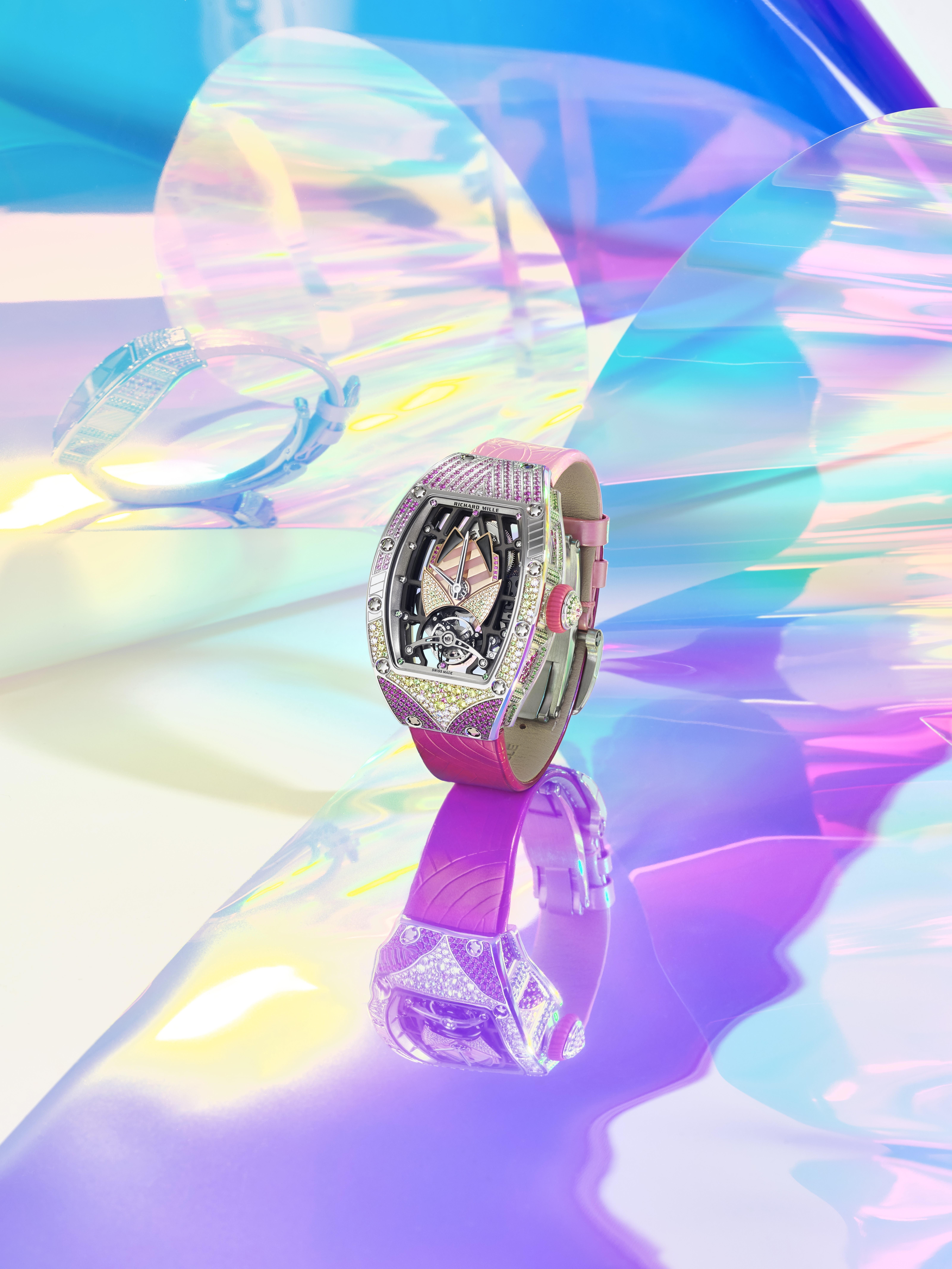 Richard Mille’s Bianca watch was designed to evoke the disco era of the 1970s. Photo: Lilas Lequellec
