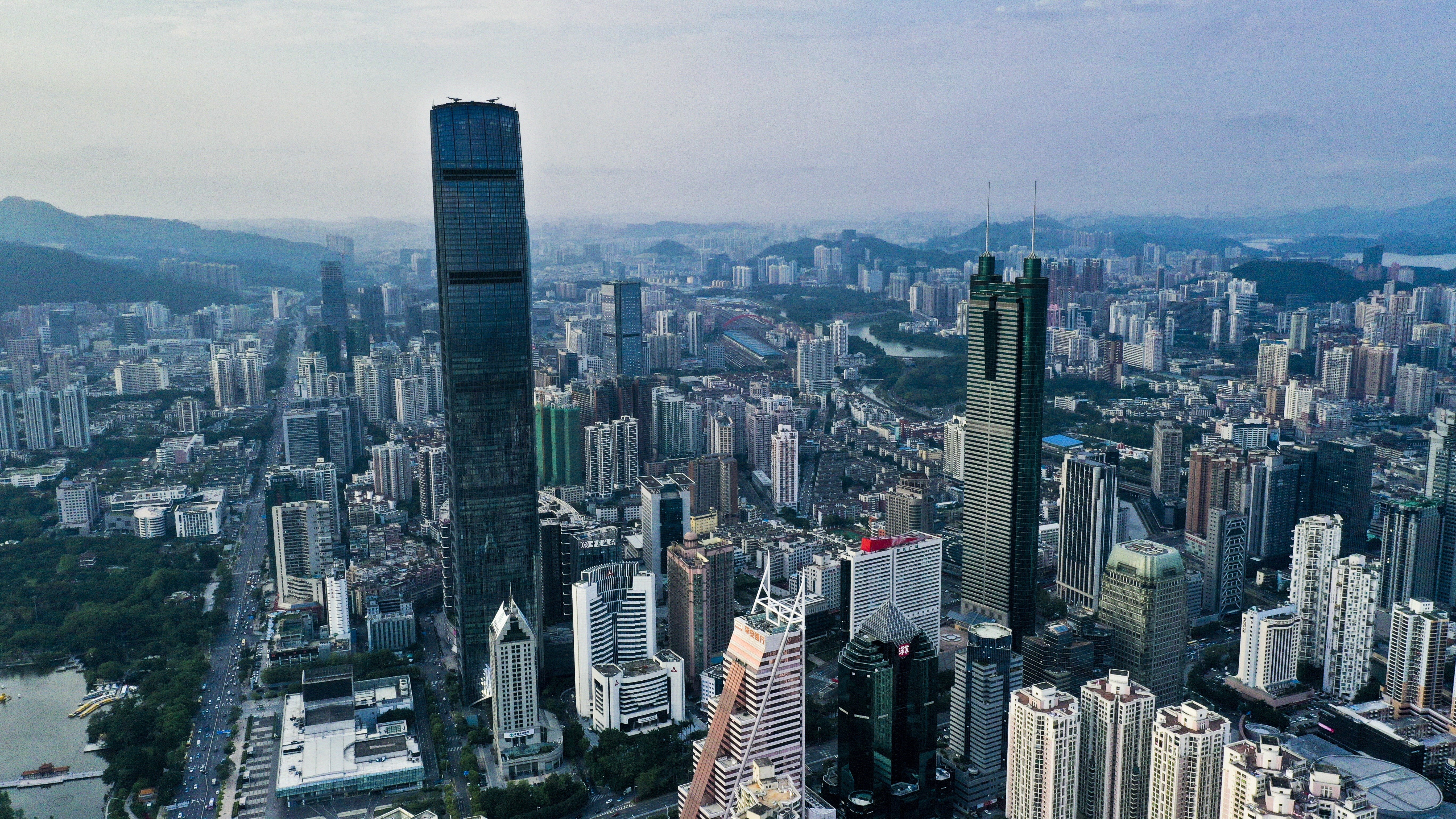 A view of Shenzhen, one of the 11 southern cities, including Hong Kong and Macau, making up the Greater Bay Area megalopolis, a hi-tech innovation and economic hub that aims to rival California’s Silicon Valley by 2035. Photo: Martin Chan