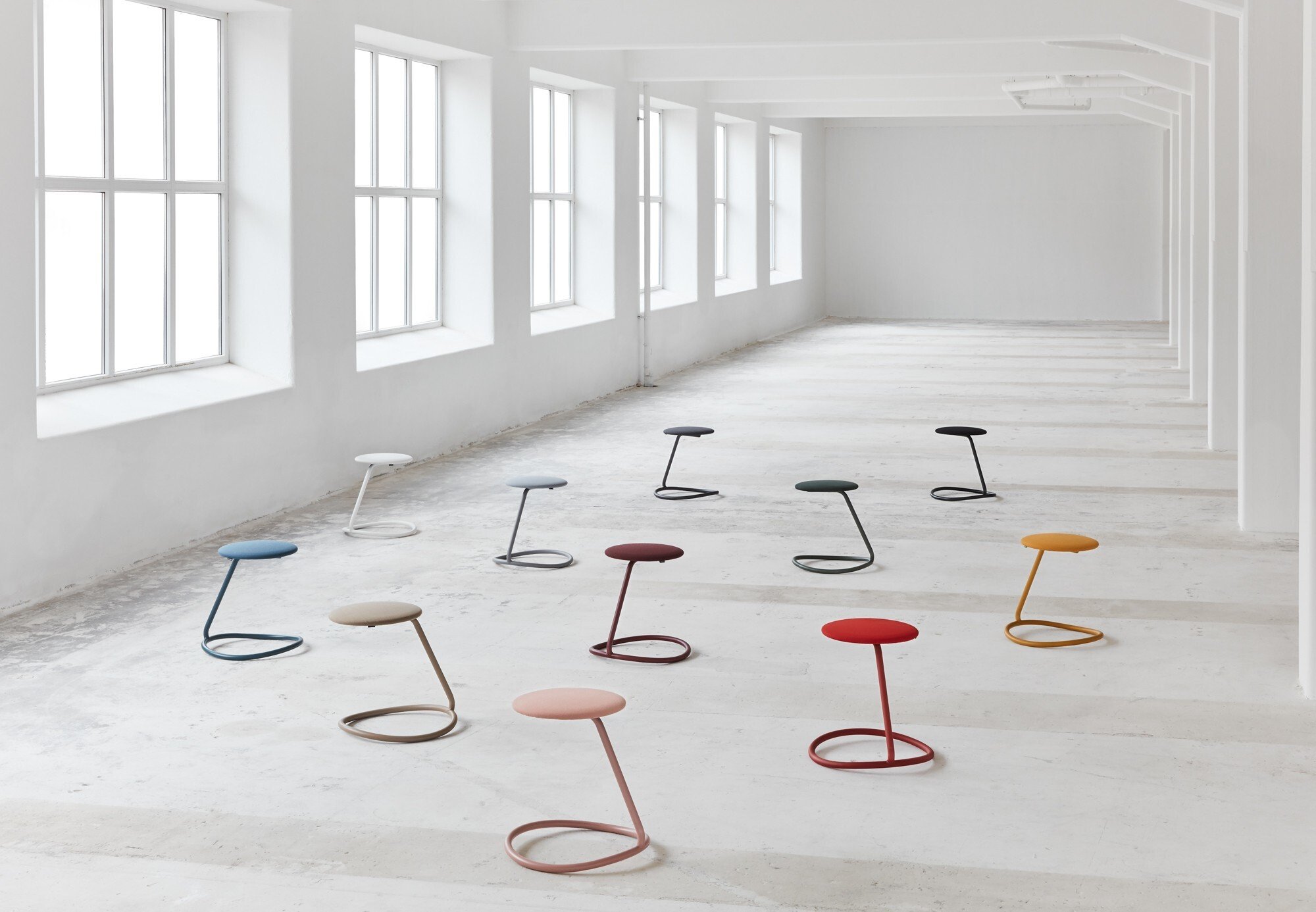 Designed by Alexander Rehn, the Rocca stool is light, modern and comes in a kaleidoscope of colours. Photo: Handout