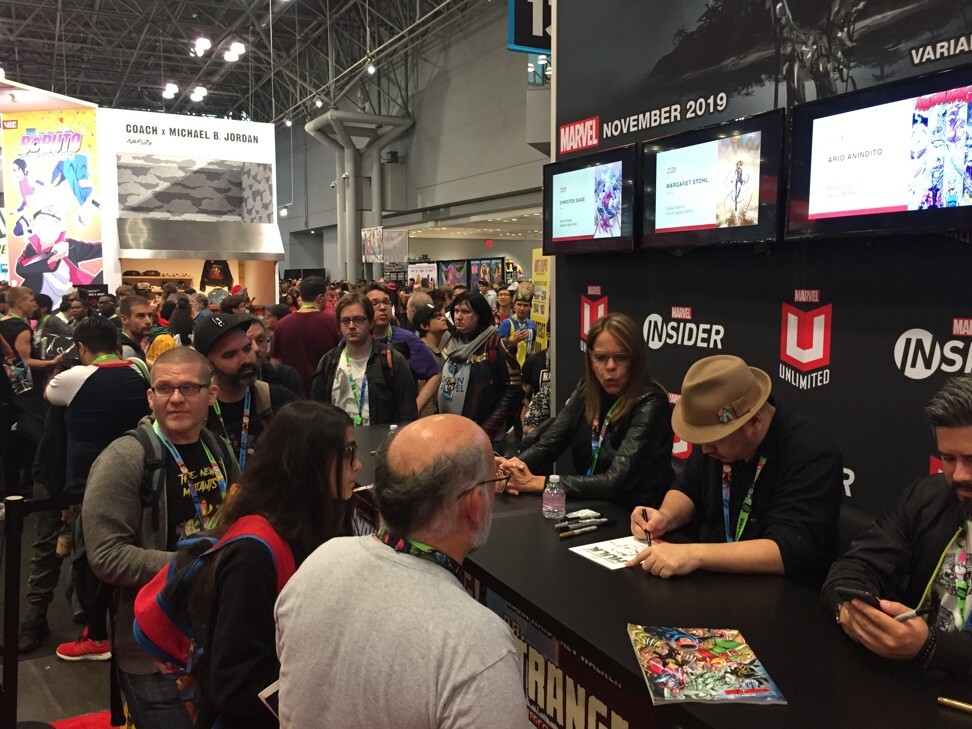 Anindito during a signing session at the New York Comic Con in 2019. Photo: courtesy of Ario Anindito