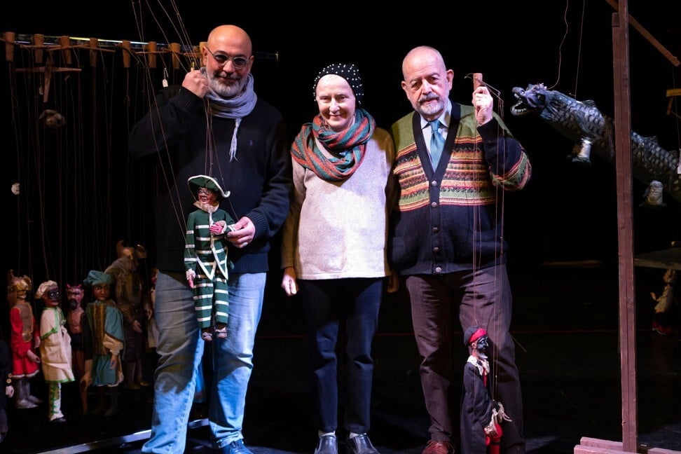 From left: Marco, Maria Rosa and Augusto Grilli. Photo: Marco Bertorello/AFP