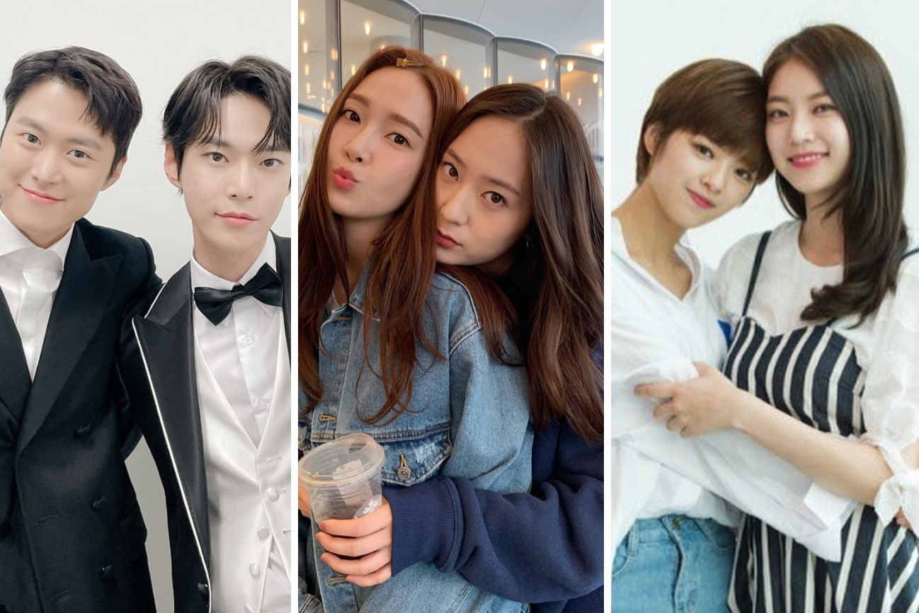Gong Myung and NCT’s Doyoung, Jessica and Krystal Jung, and Twice’s Jeongyeon and Gong Seung-yeon. Photos: @0myoung_0526; @jessica.syj; @0seungyeon/Instagram