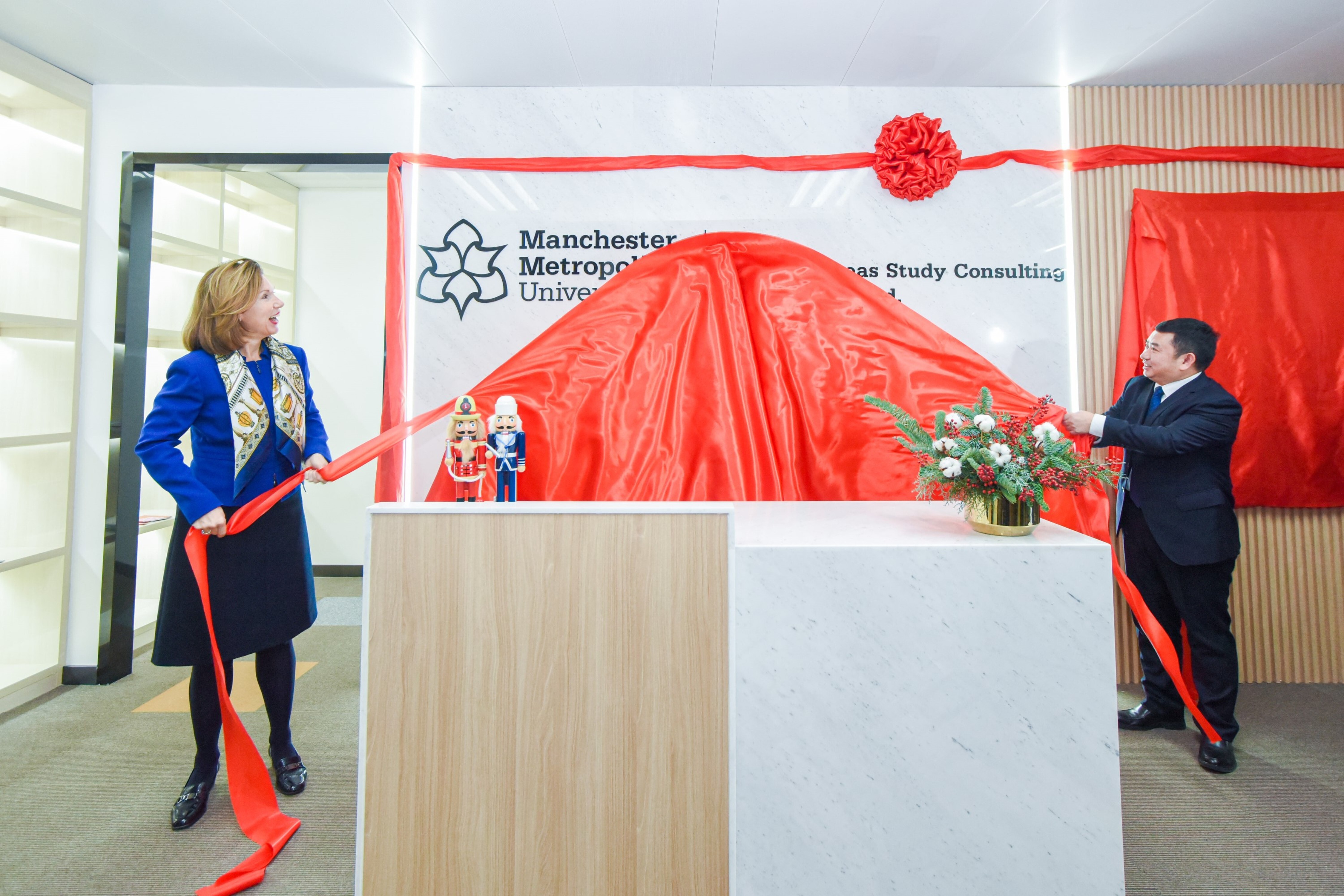 Manchester Metropolitan University’s new HQ in Wuhan, Hubei province, was opened by the British Ambassador to China, Caroline Wilson. Photo: Handout