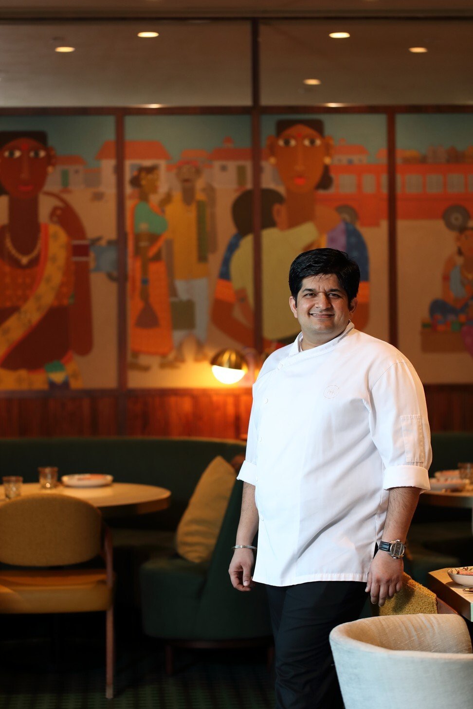 Chef Manav Tuli at Chaat, Rosewood Hong Kong takes a contemporary approach to street food. Photo: Alex Chan