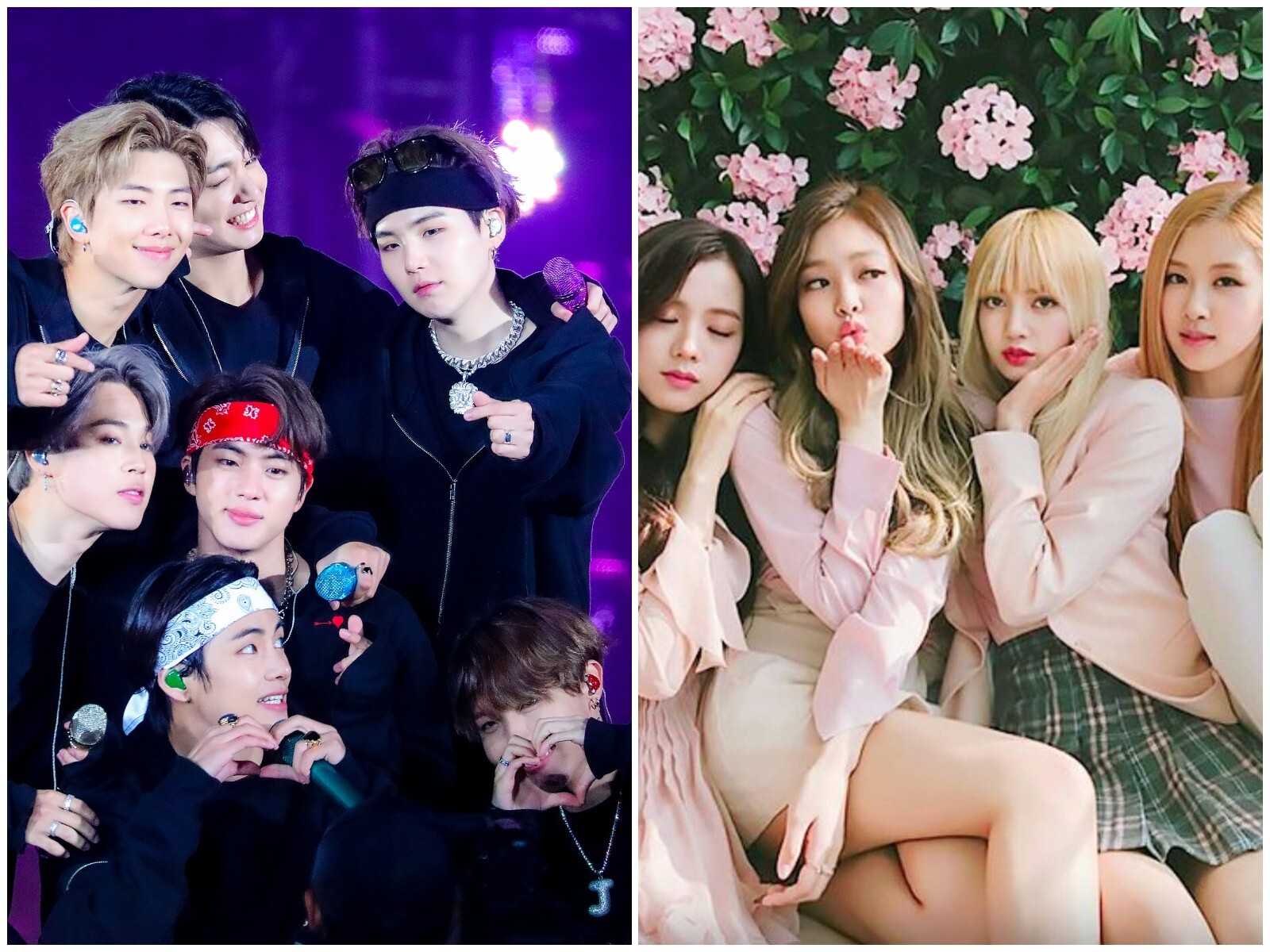 Two K-pop groups undoubtedly dominated the headlines in 2020: BTS and Blackpink. Photos: AFP, @blackpink/Instagram