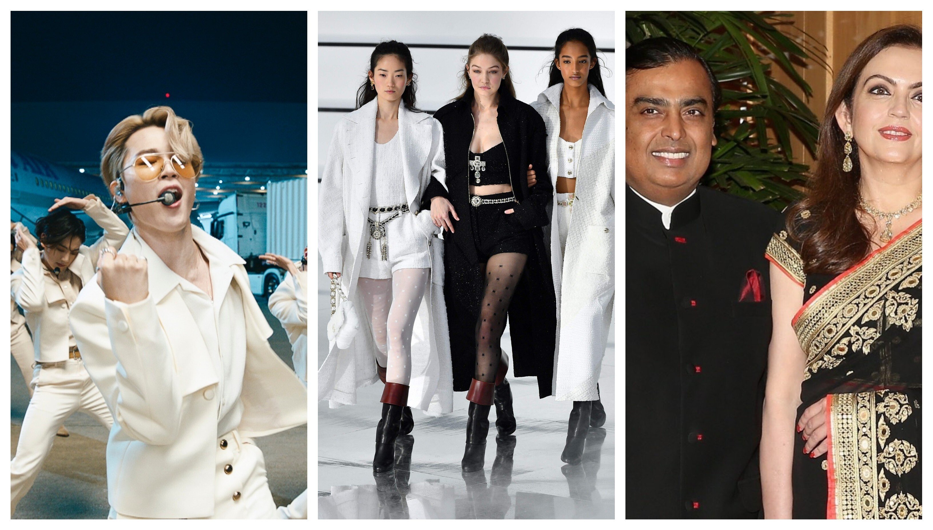 BTS, Chanel’s runway and the Ambanis all made our most watched YouTube videos of the year. See where they ranked on the list. Photos: CBS via Getty Images, Wires, @nita_ambani77/Instagram