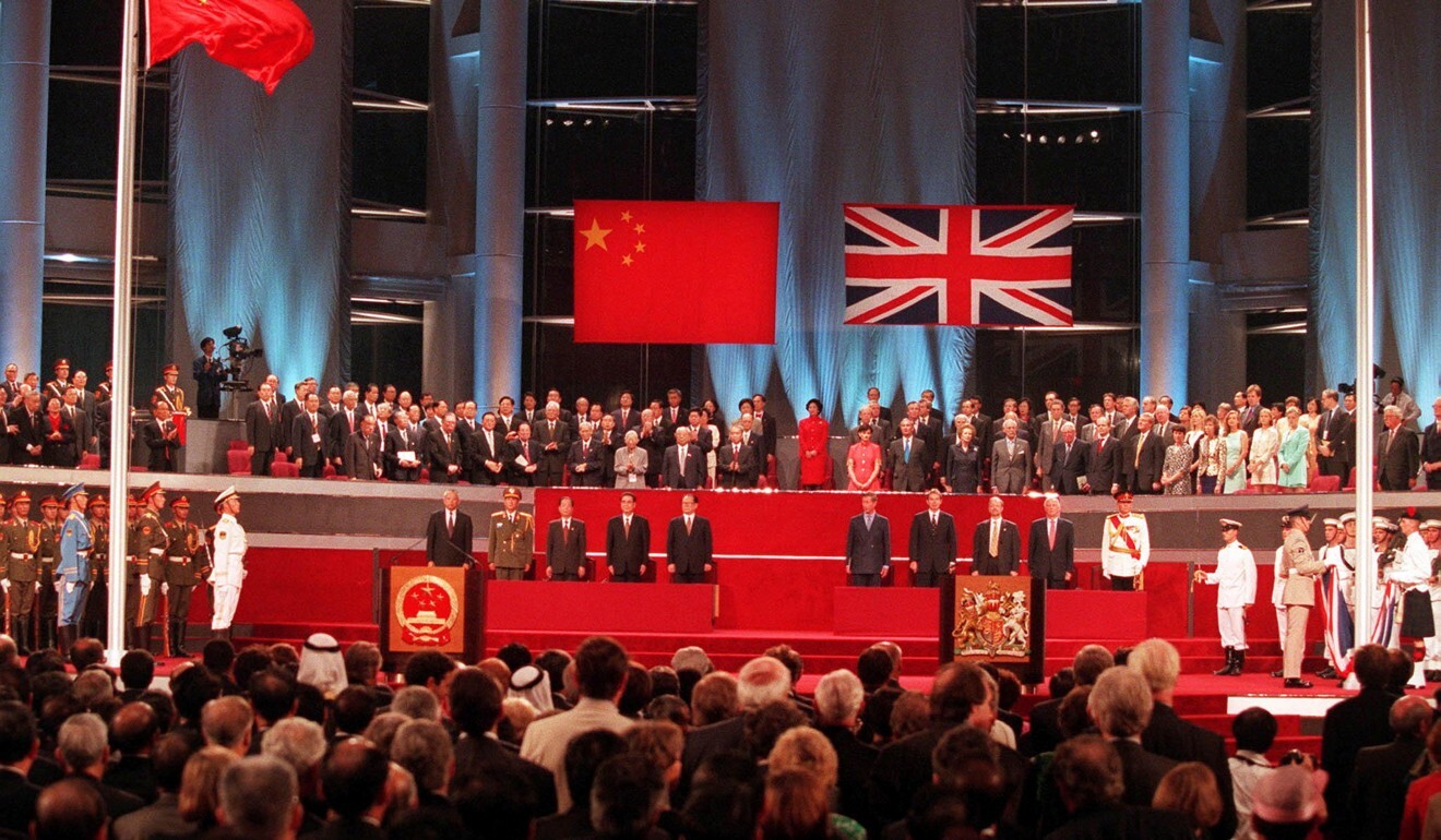 The handover ceremony on July 1, 1997. Photo: Reuters