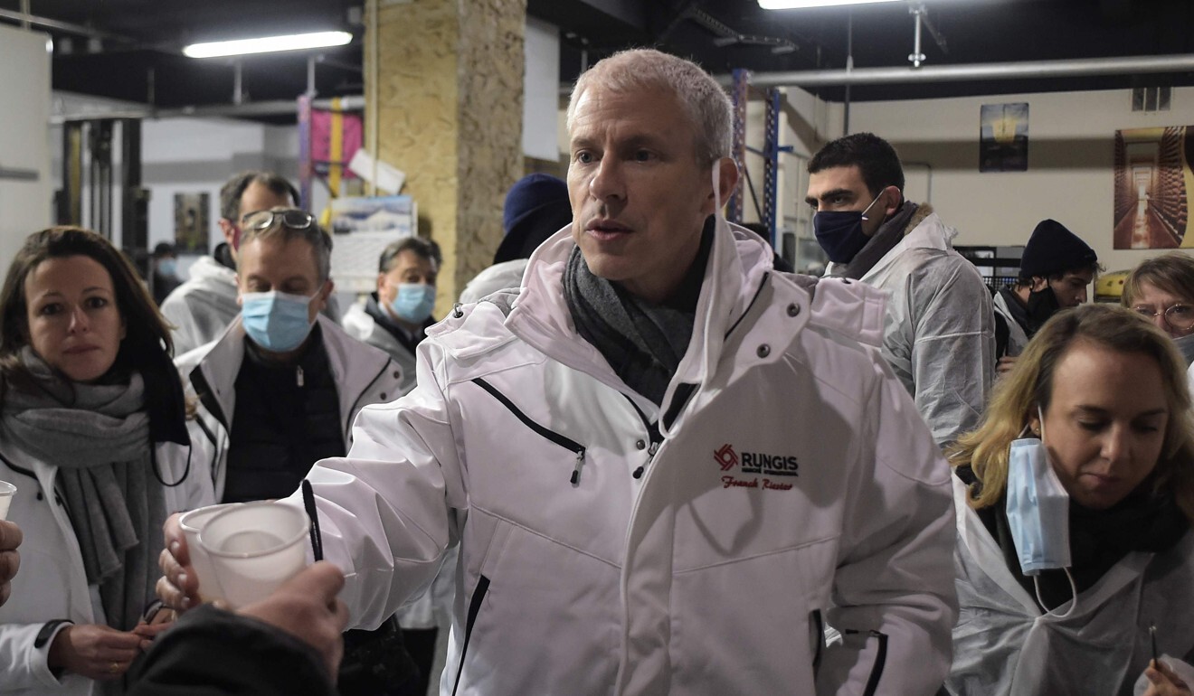 French trade official Trade Franck Riester shown visiting a food market south of Paris on December 10, has raised objections to the proposed deal over its failure to address labour rights. Photo: AFP