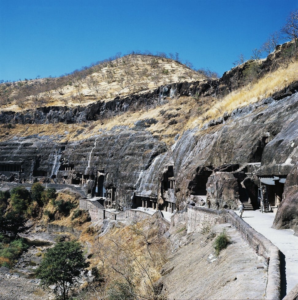 The Ajanta Caves complex in India’s Maharashtra state. Photo: Getty Images