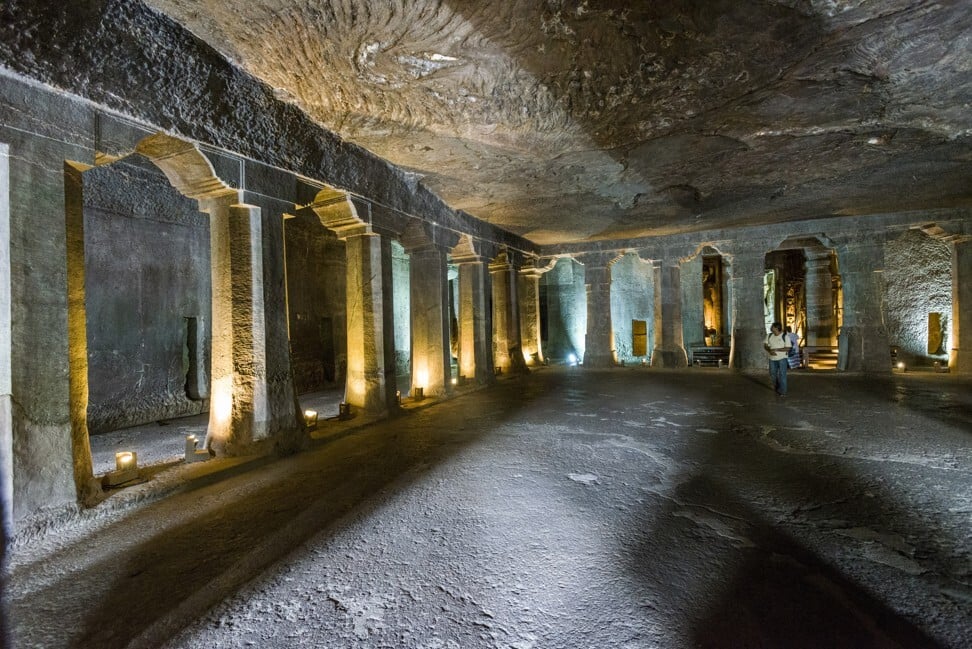 Inside Cave 4 of the Ajanta Caves complex. Photo: Getty Images