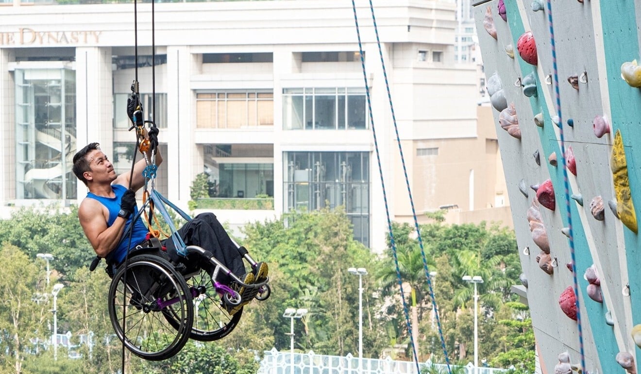 Hong Kong Wheelchair Climber Lai Chi wai Ready To Summit Nina Tower hong-kong-wheelchair-climber-lai-chi-wai-ready-to-summit-nina-tower