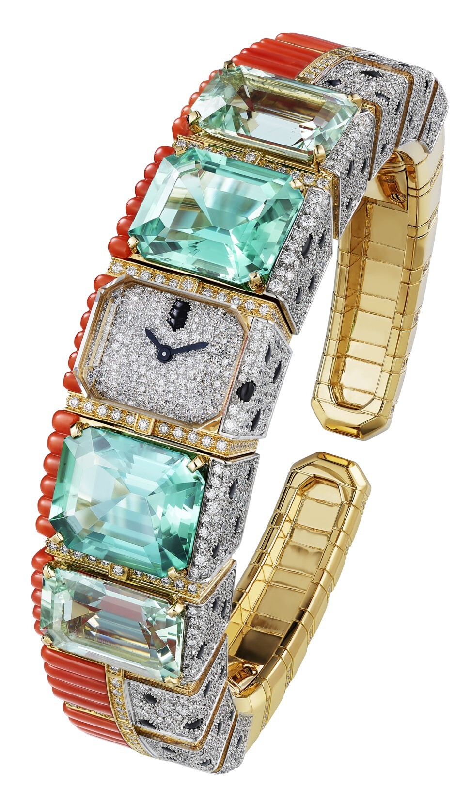 SurNaturel High Jewellery Panthère Tropicale wristwatch. Photo: Cartier