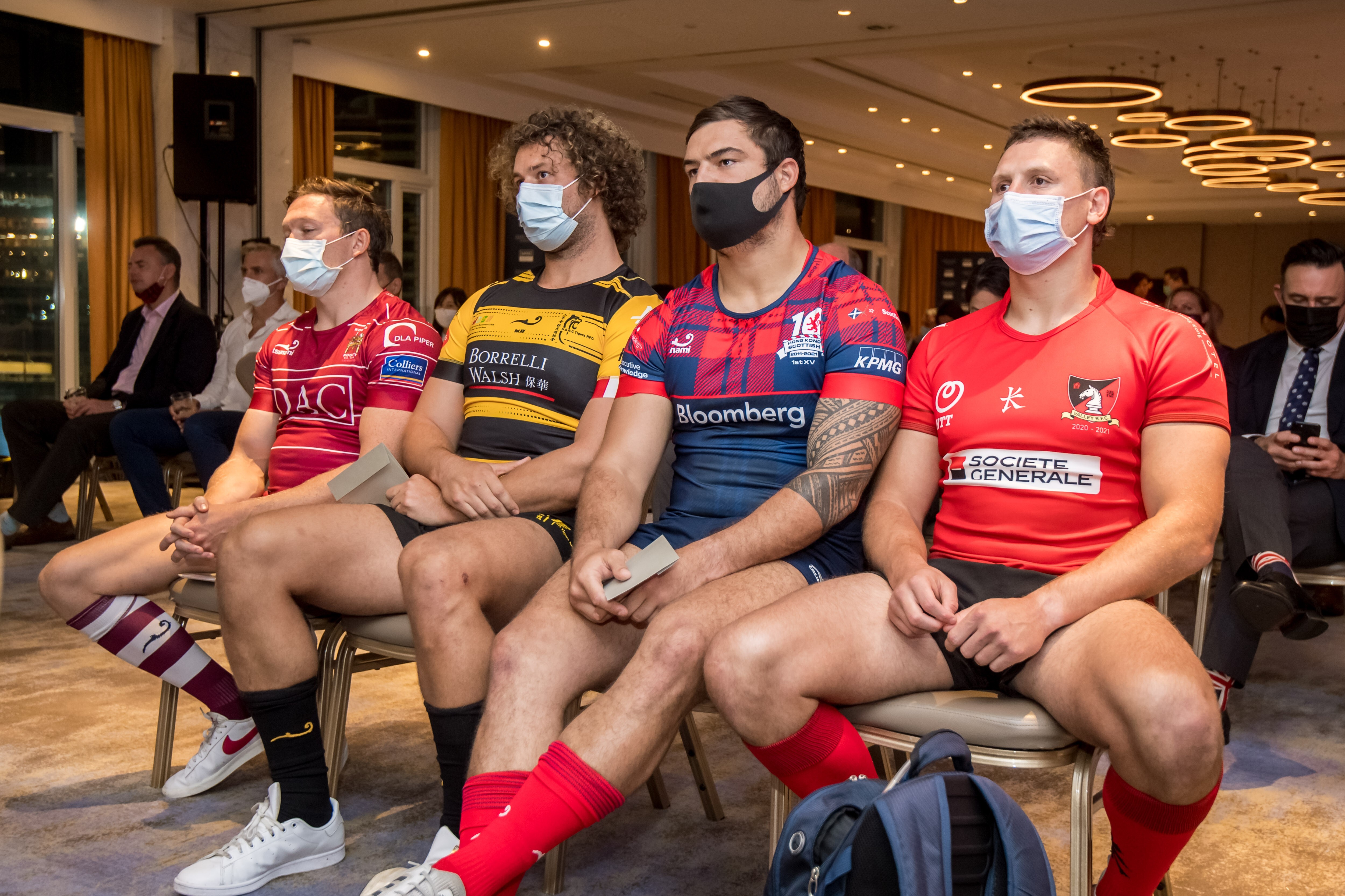 The Hong Kong men’s Premiership 2020-21 season launch at Hong Kong Football Club in November. Rugby, like all sport, is still playing the waiting game. Photo: Ike Images