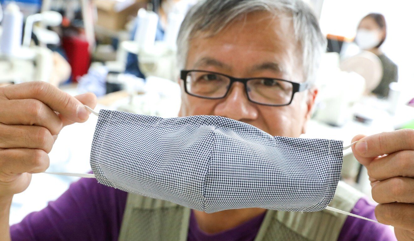 Kenneth Kwong, former chemistry lecturer with Chinese University who advises various mask manufacturers on their operations. Photo: K. Y. Cheng