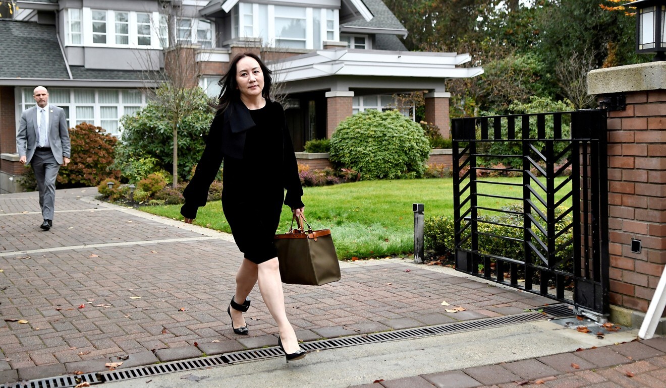 Huawei Technologies Chief Financial Officer Meng Wanzhou leaves her home to attend a court hearing in Vancouver on November 16, 2020. Photo: Reuters
