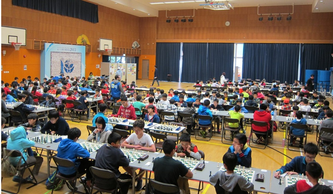 Dozens of youngsters take part in a chess tournament in Hong Kong. Photo: ActiveKids