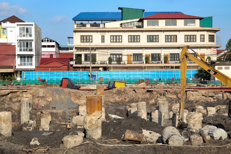 A 42-storey twin tower project is being developed in the heart of Kampot town. Photo: Cesar Lopez Balan