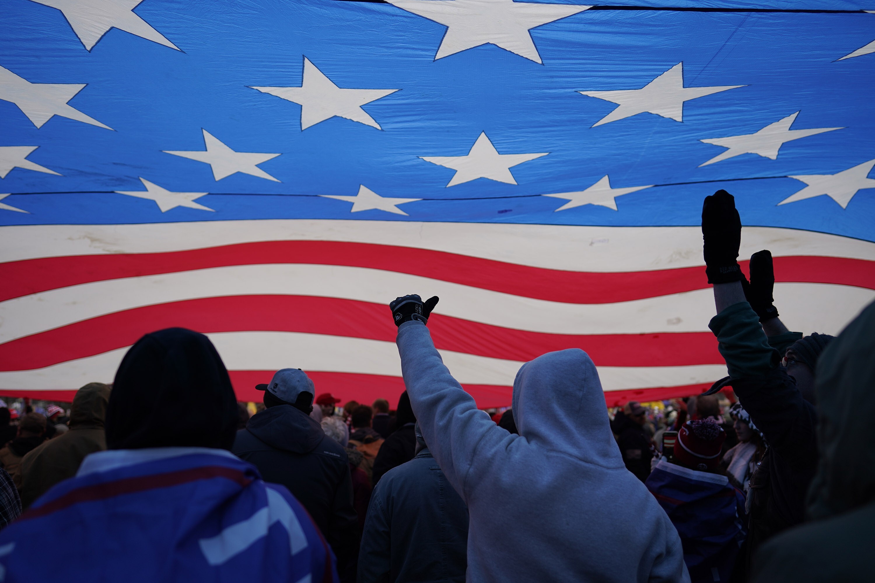 Protesters gather in Washington, DC on January 6, fuelled by President Donald Trump’s continued claims of election fraud. Photo: Los Angeles Times / TNS