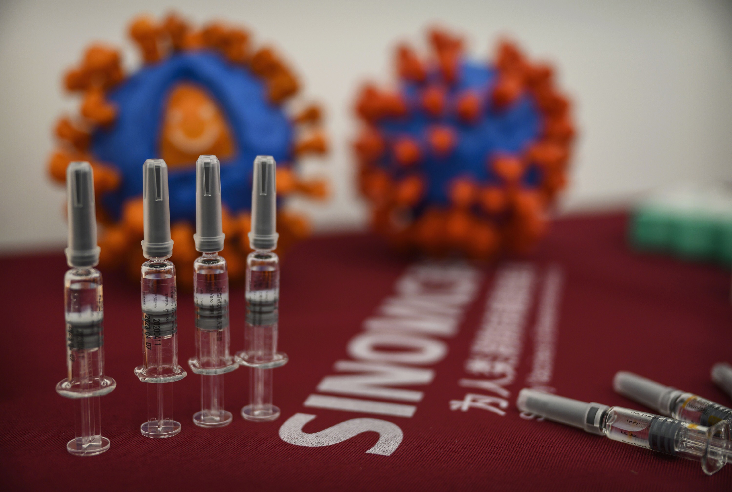 Brazilian authorities have revealed testing resulted in a 78 per cent effectiveness rate for Sinovac Biotech’s vaccine. Photo: Kevin Frayer/Getty Images