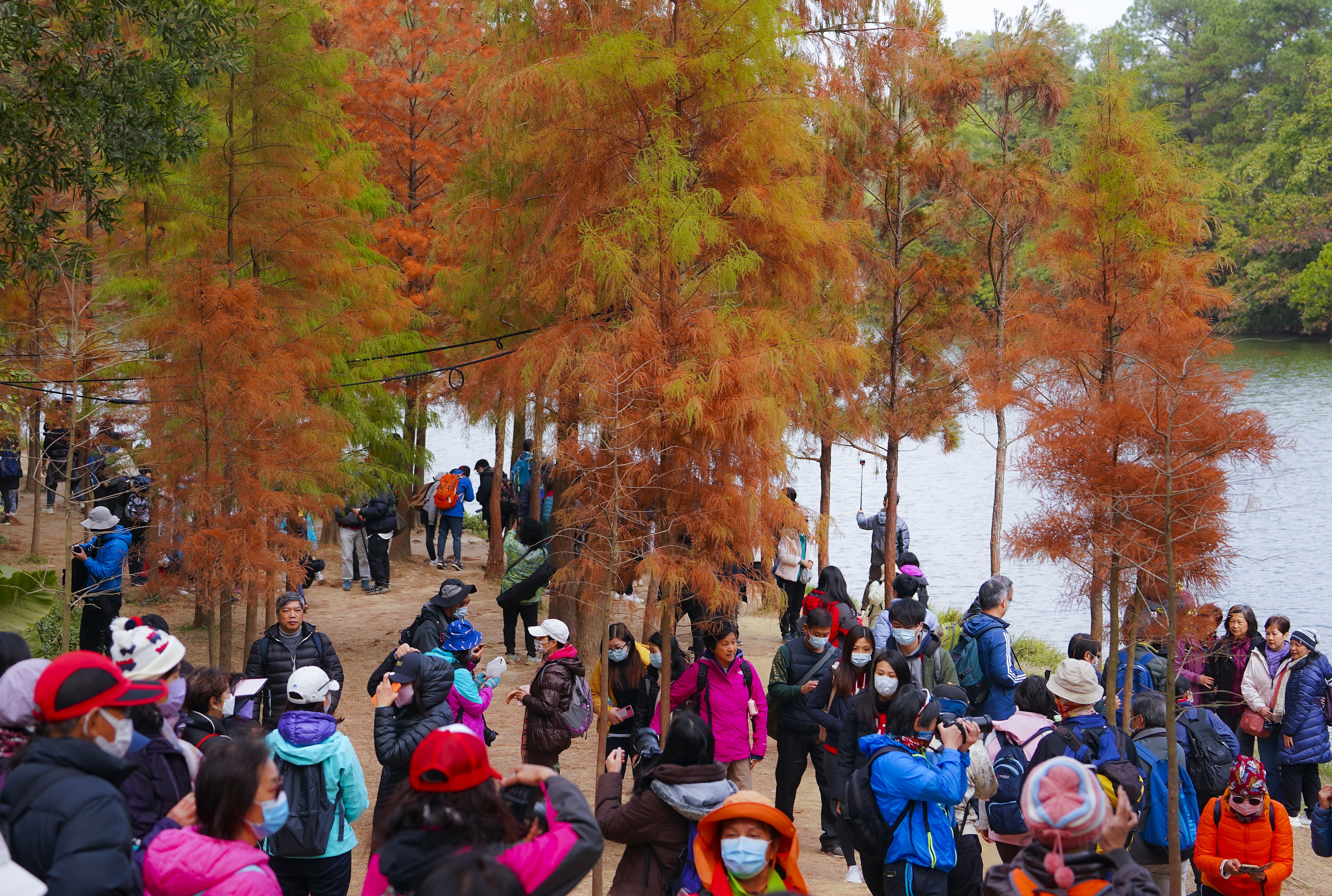 Hikers flocked last week to Lau Shui Heung Reservoir, which sits along one of the city’s most popular trails. Photo: Felix Wong
