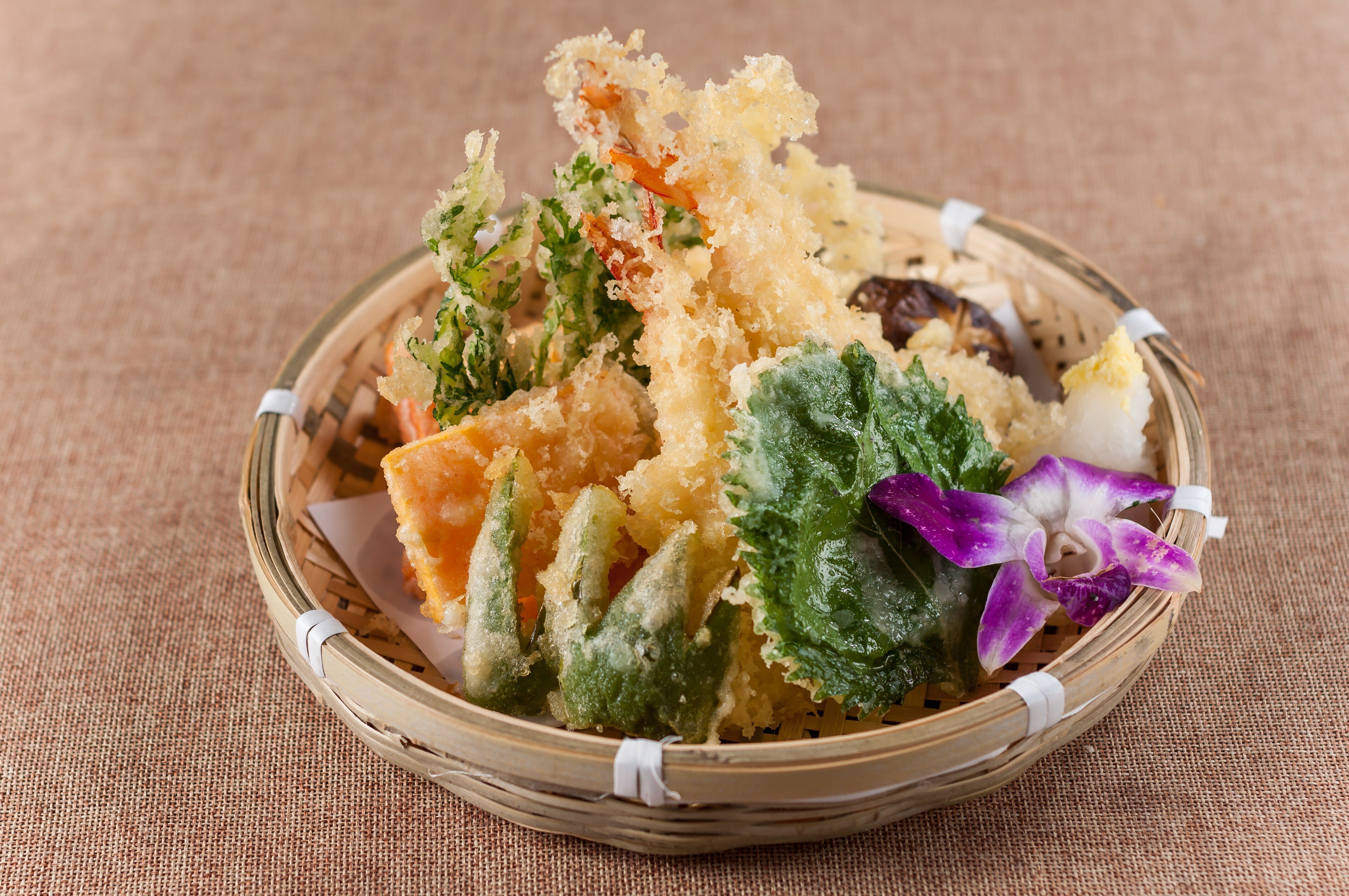 tempura food with vegables