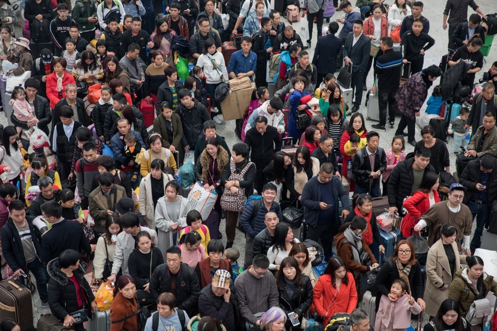 There were literally billions of trips made during in Chinese New Year in 2019. This year, the government is taking steps to reduce the number of people travelling. Photo: EPA-EFE/STR