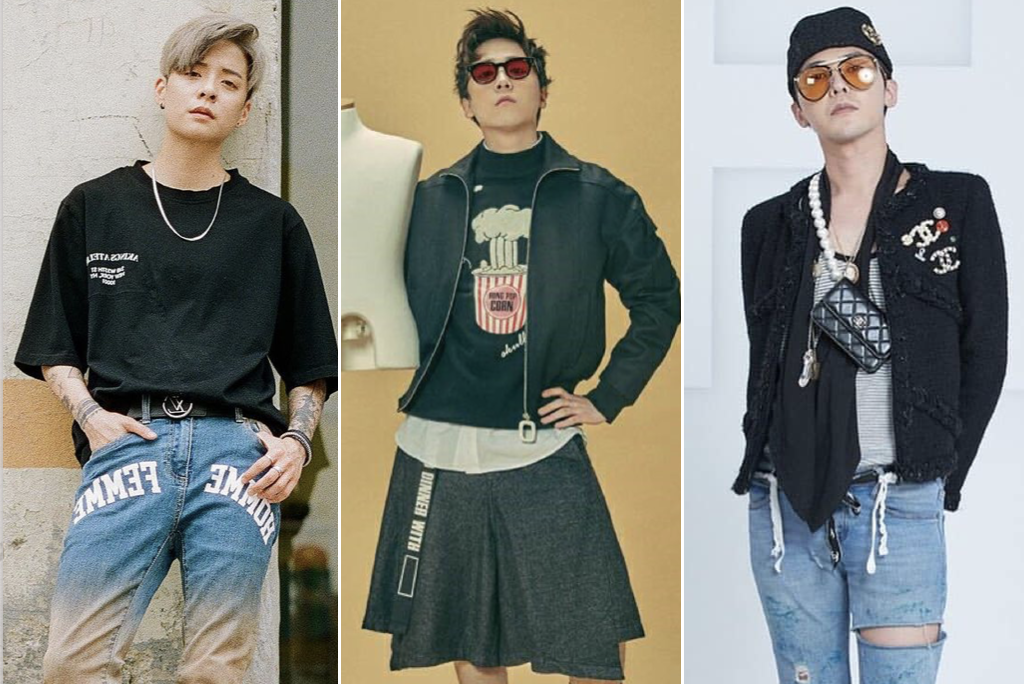 Amber Liu, Lee Hong-ki and G-Dragon – three K-pop idols breaking gender boundaries. Photos: @ajol_llama; @lee_hong_ki_2015; @gdragon_offical/Instagram