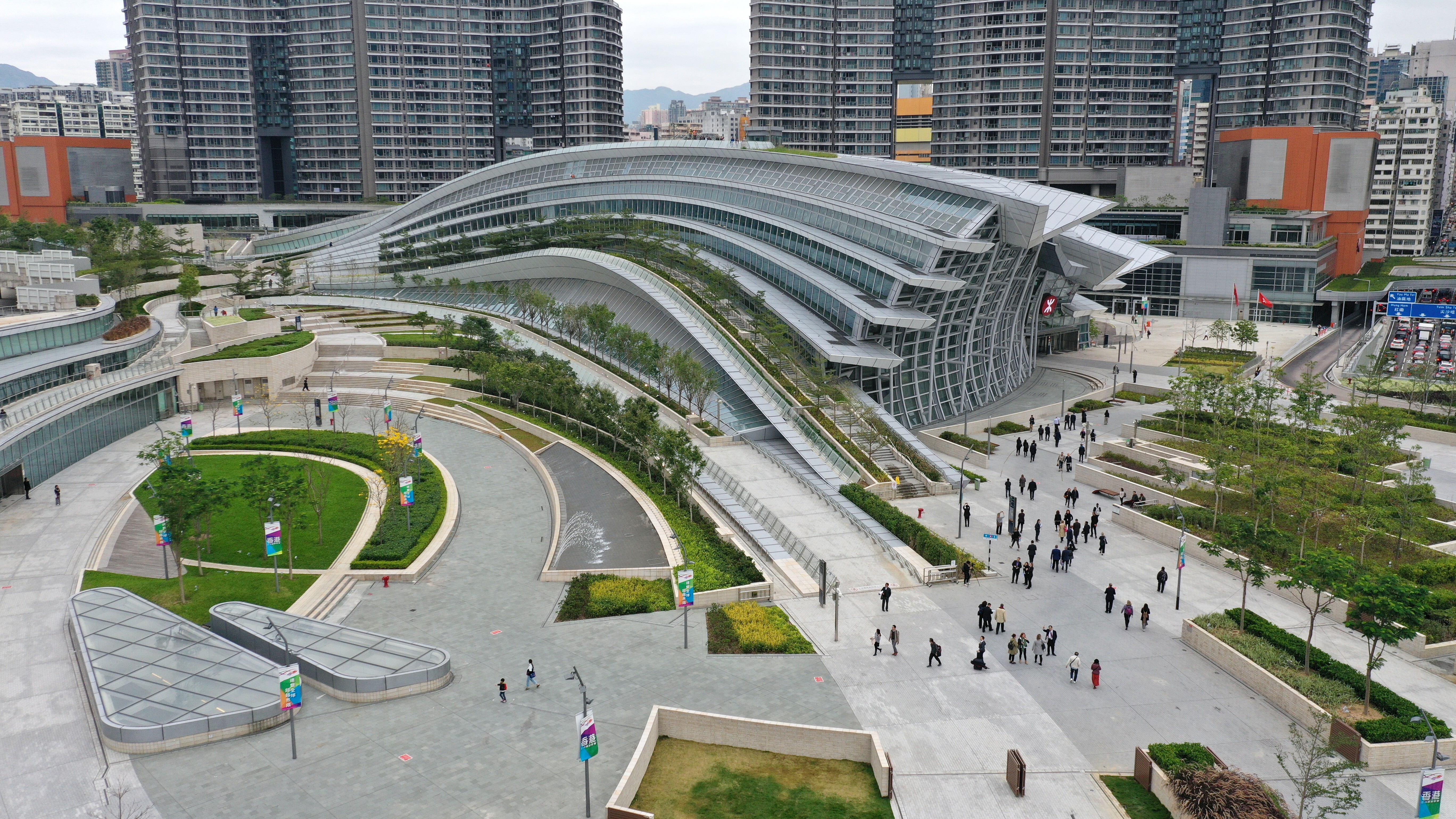 The high-speed rail terminus in West Kowloon, where a special arrangement allows for the enforcement of national laws inside the city. Photo: Roy Issa