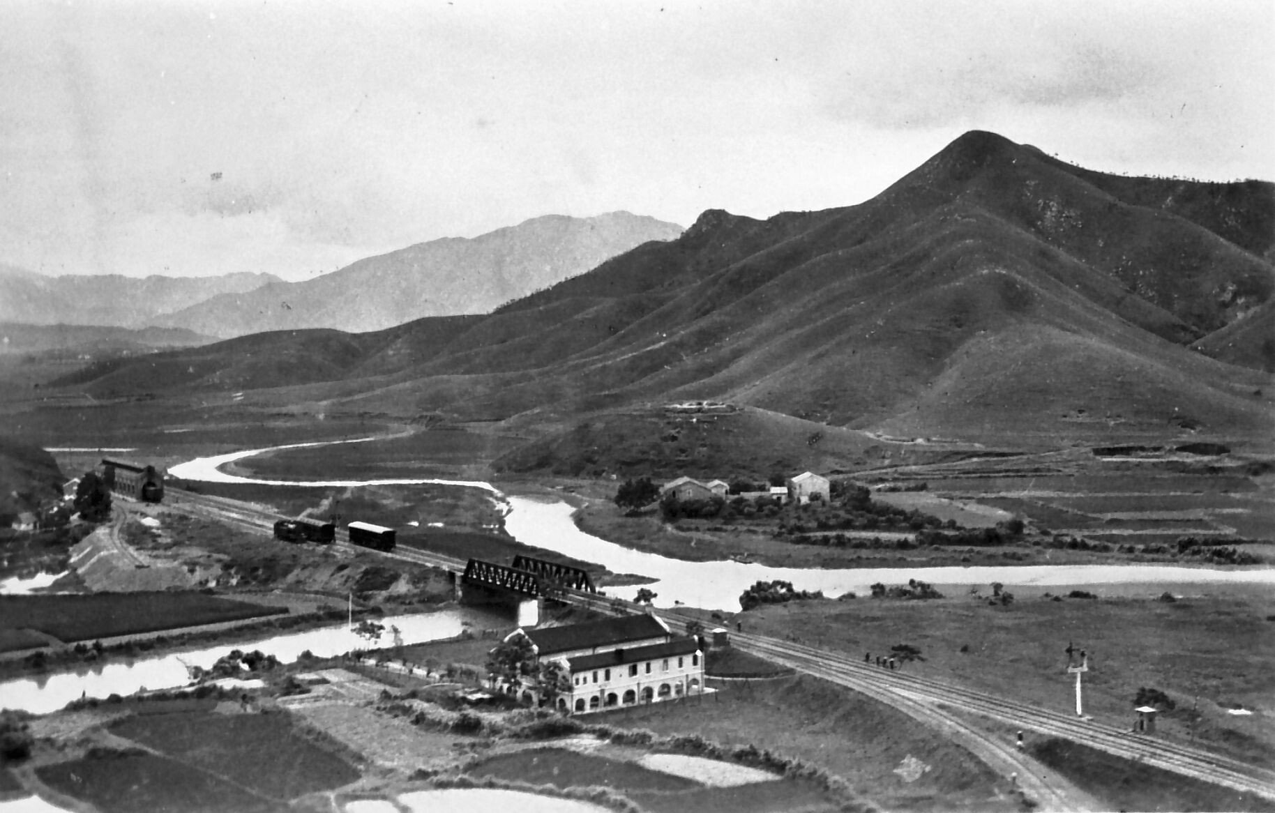 A stretch of the Kowloon-Canton Railway between Lo Wu and Shum Chun, circa 1910. Photo: Handout