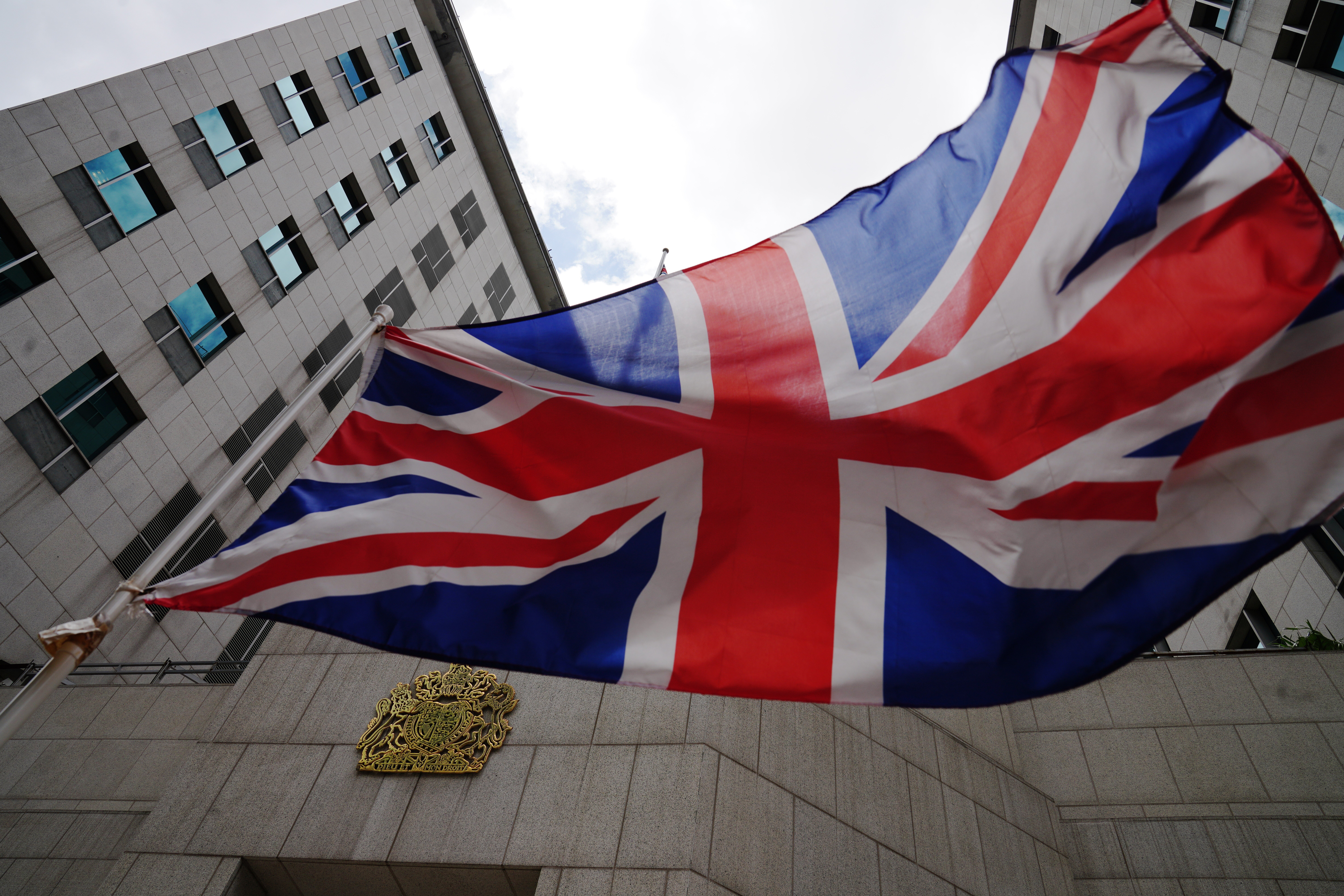 The British flag flies in front of the British consulate in Admiralty. The British government’s offer to BN(O) passport holders of a pathway to UK citizenship has angered Beijing. Photo: Sam Tsang