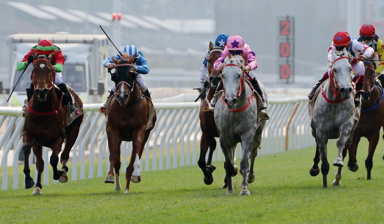 Regency Legend (left) runs on nicely into second after a lengthy lay-off.