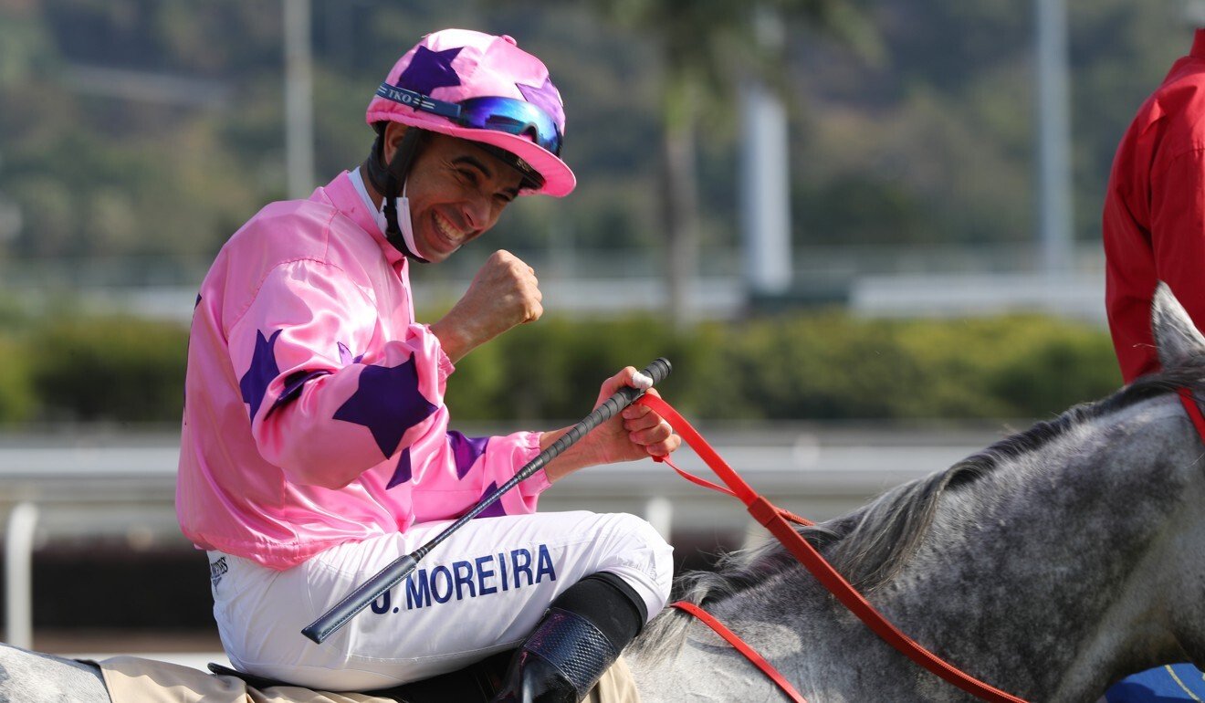 A jubilant Joao Moreira.